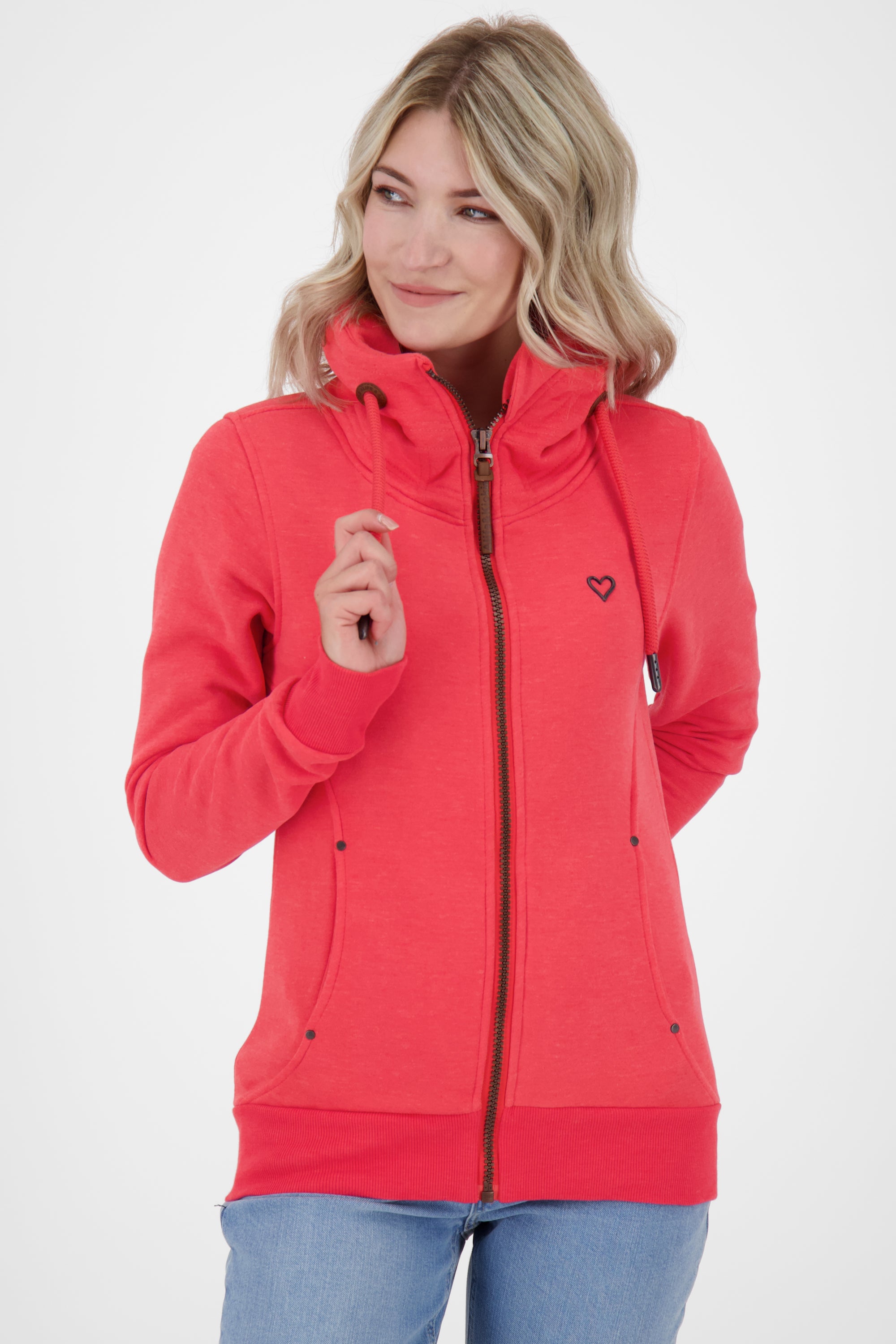 Sommerlicher Style Sweatjacke VivianAK A Damen Rot