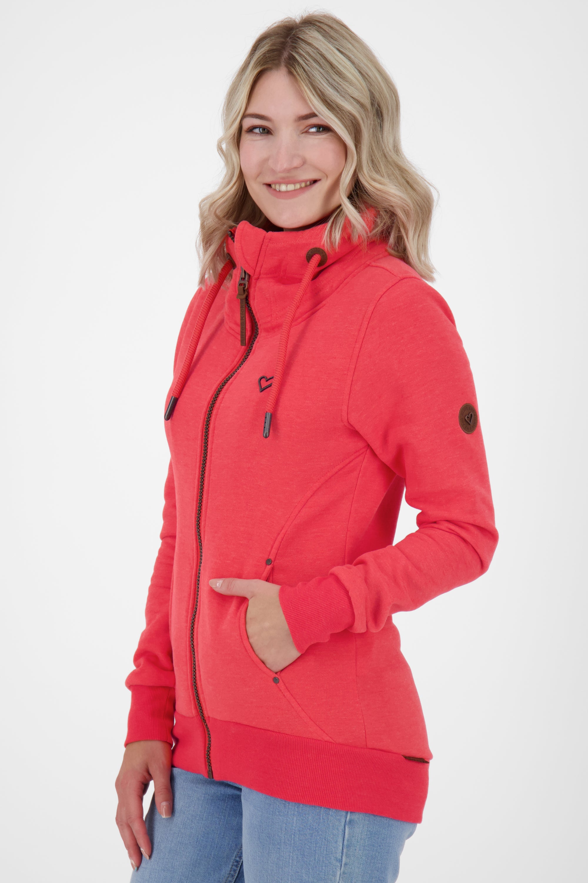 Sommerlicher Style Sweatjacke VivianAK A Damen Rot