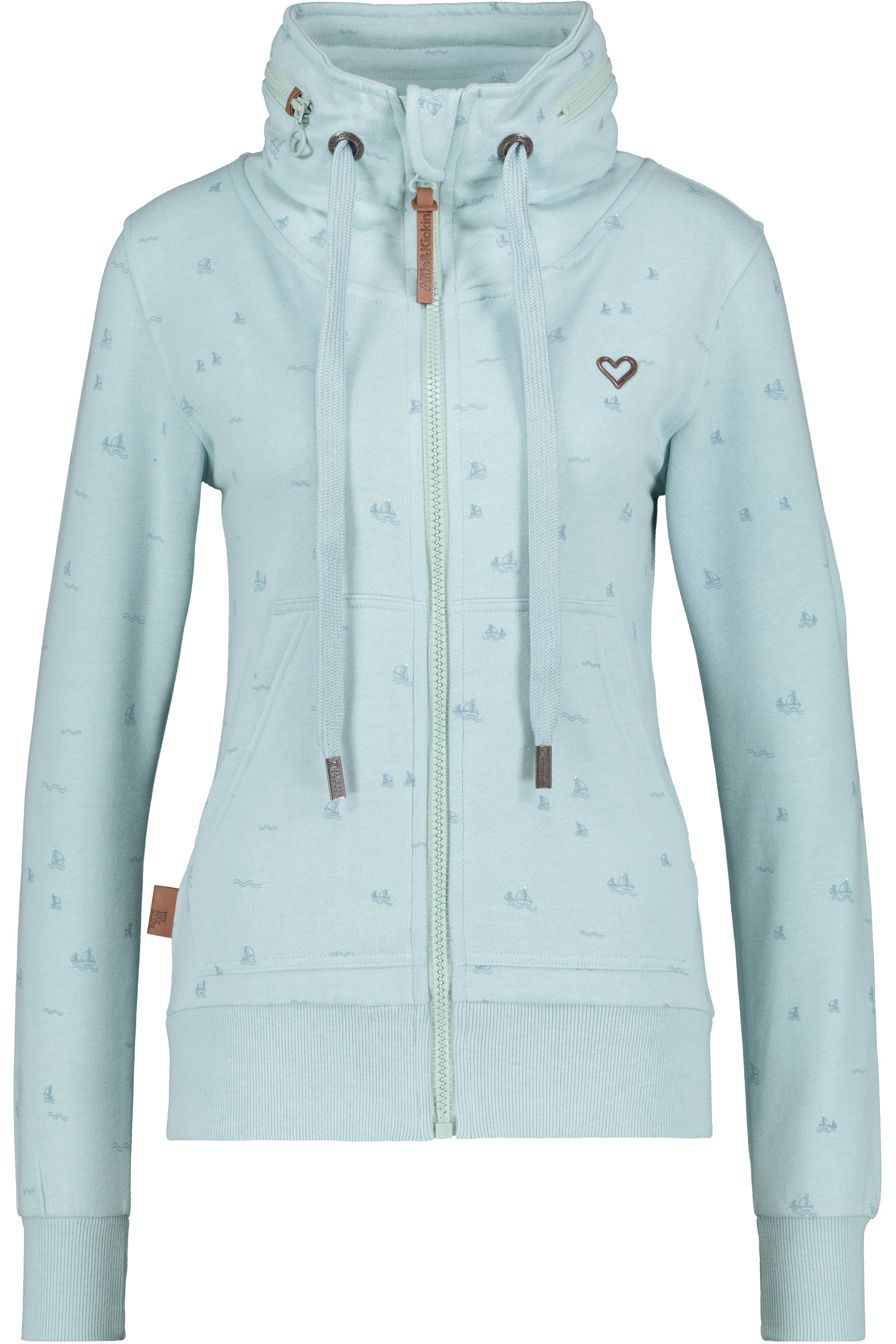 Trendige Sweatjacke Damen VivianAK B Hellblau