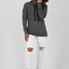 SunshineAK B Sweatshirt Damen mit hohem Kragen Schwarz