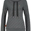 SunshineAK B Sweatshirt Damen mit hohem Kragen Schwarz
