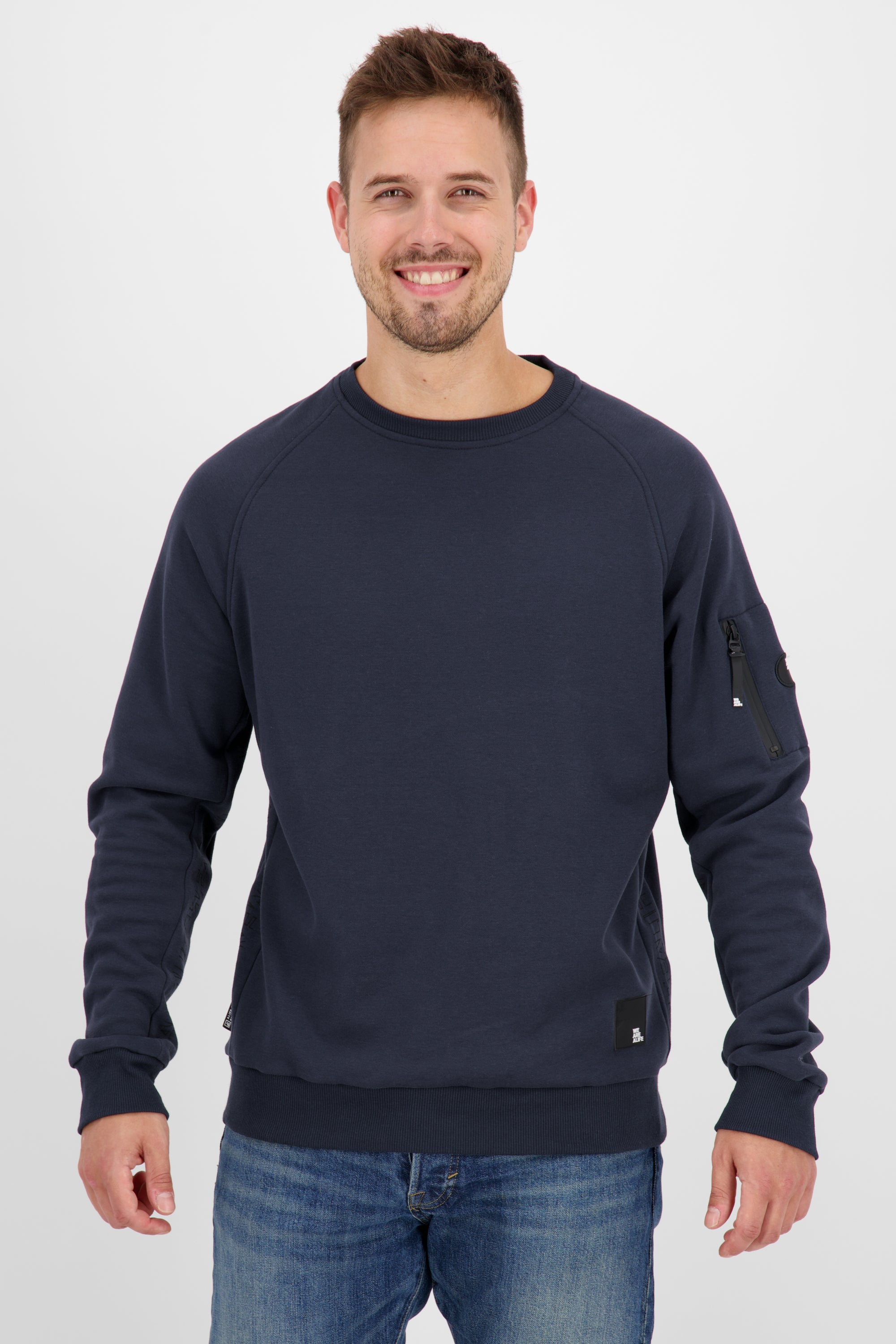 VinnAK A Sweatshirt mit Tasche Dunkelblau
