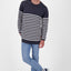 Herren Strickpullover ValentinAK B im maritimen Design Dunkelblau