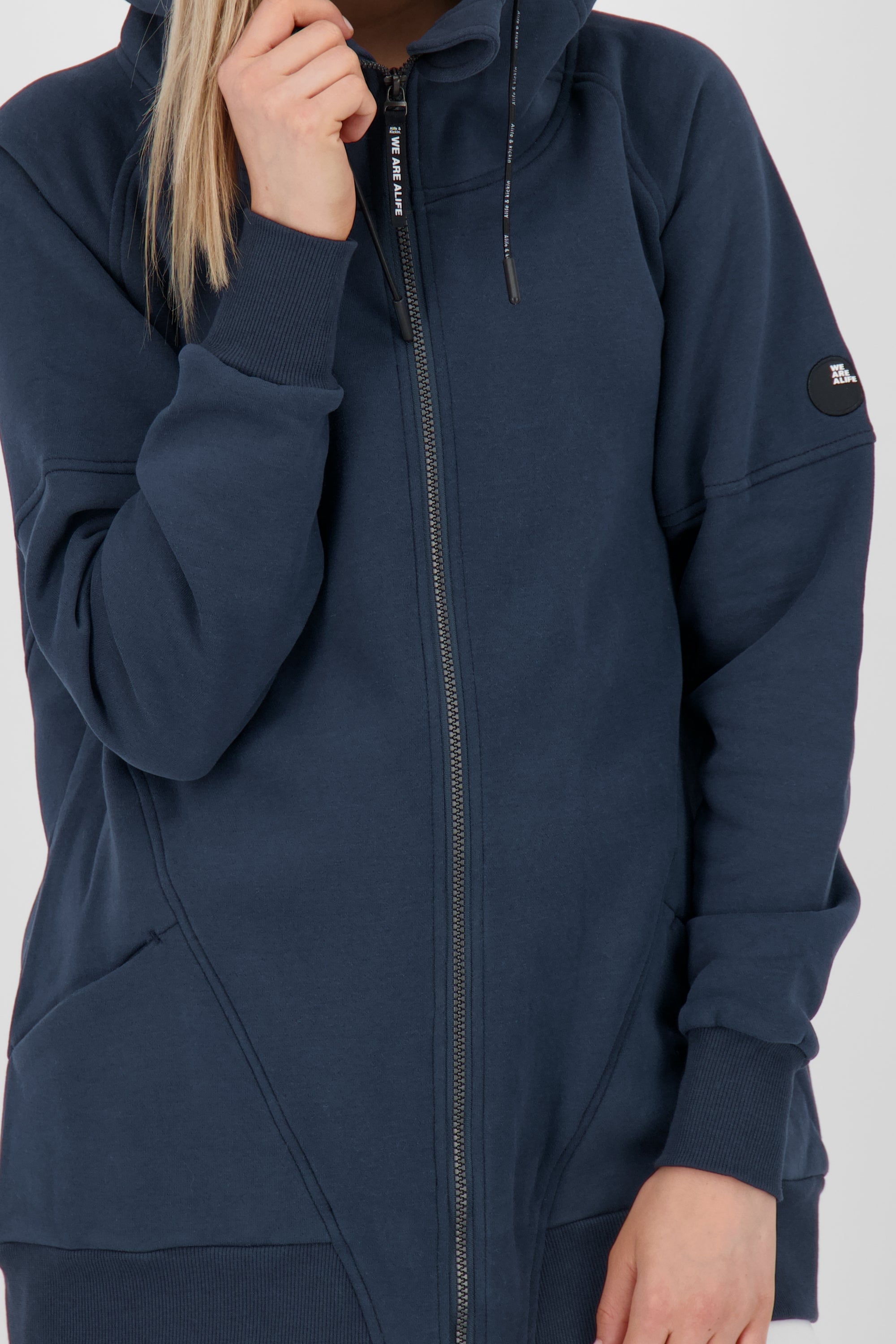 Sweatjacke MariaAK Damen mit Stil Dunkelblau