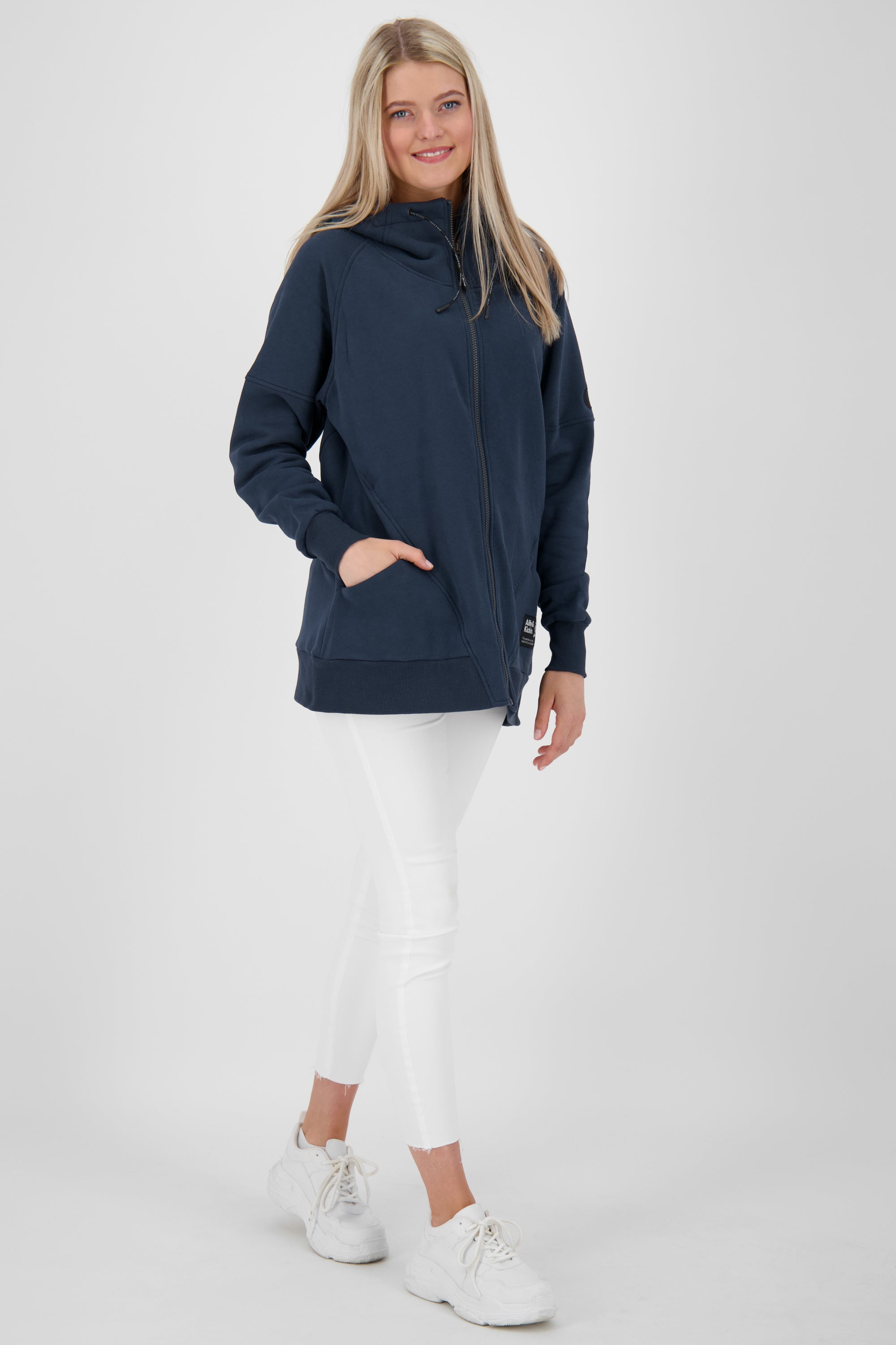 Sweatjacke MariaAK Damen mit Stil Dunkelblau