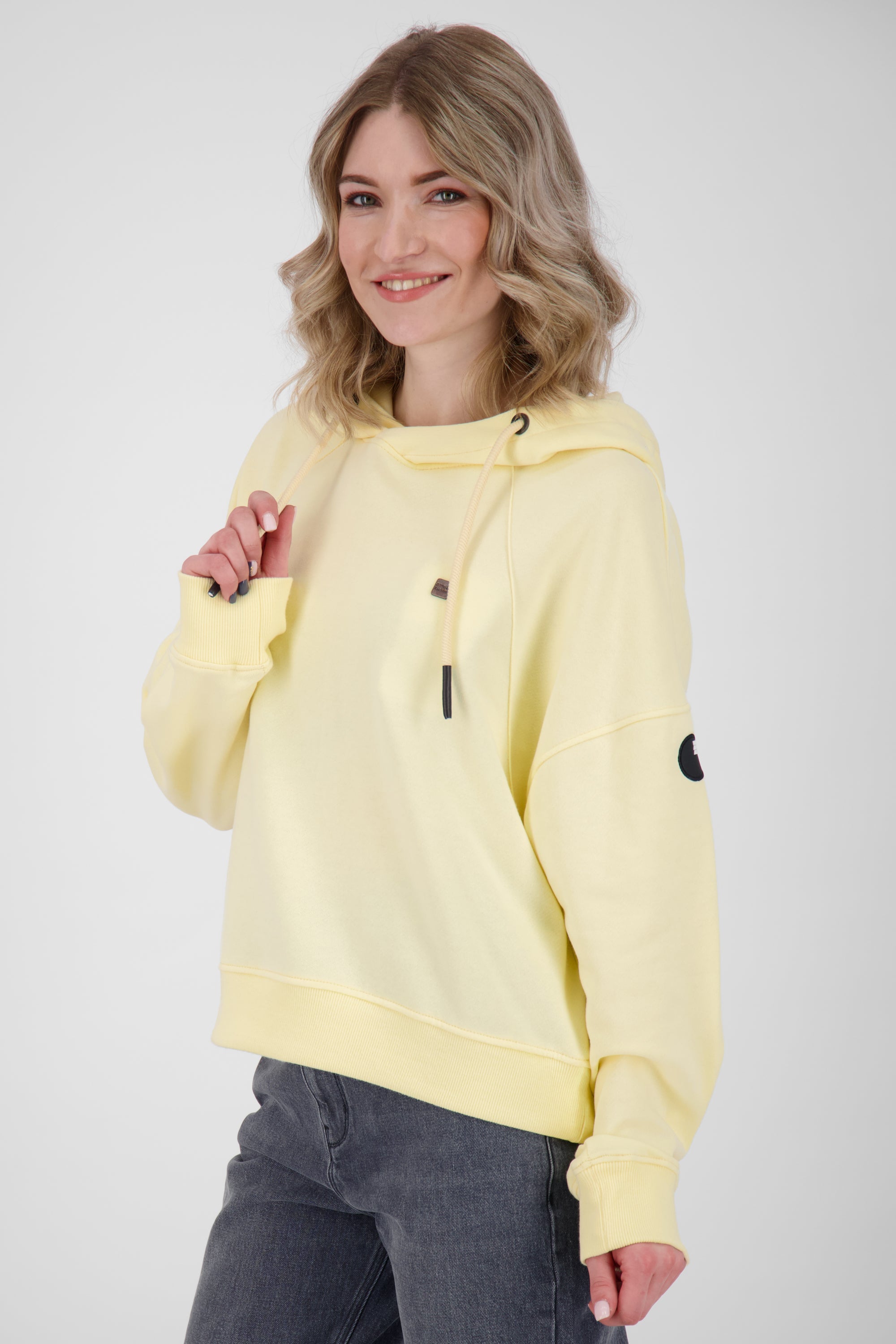 Damen Sweatshirt JessyAK A Oversize Gelb