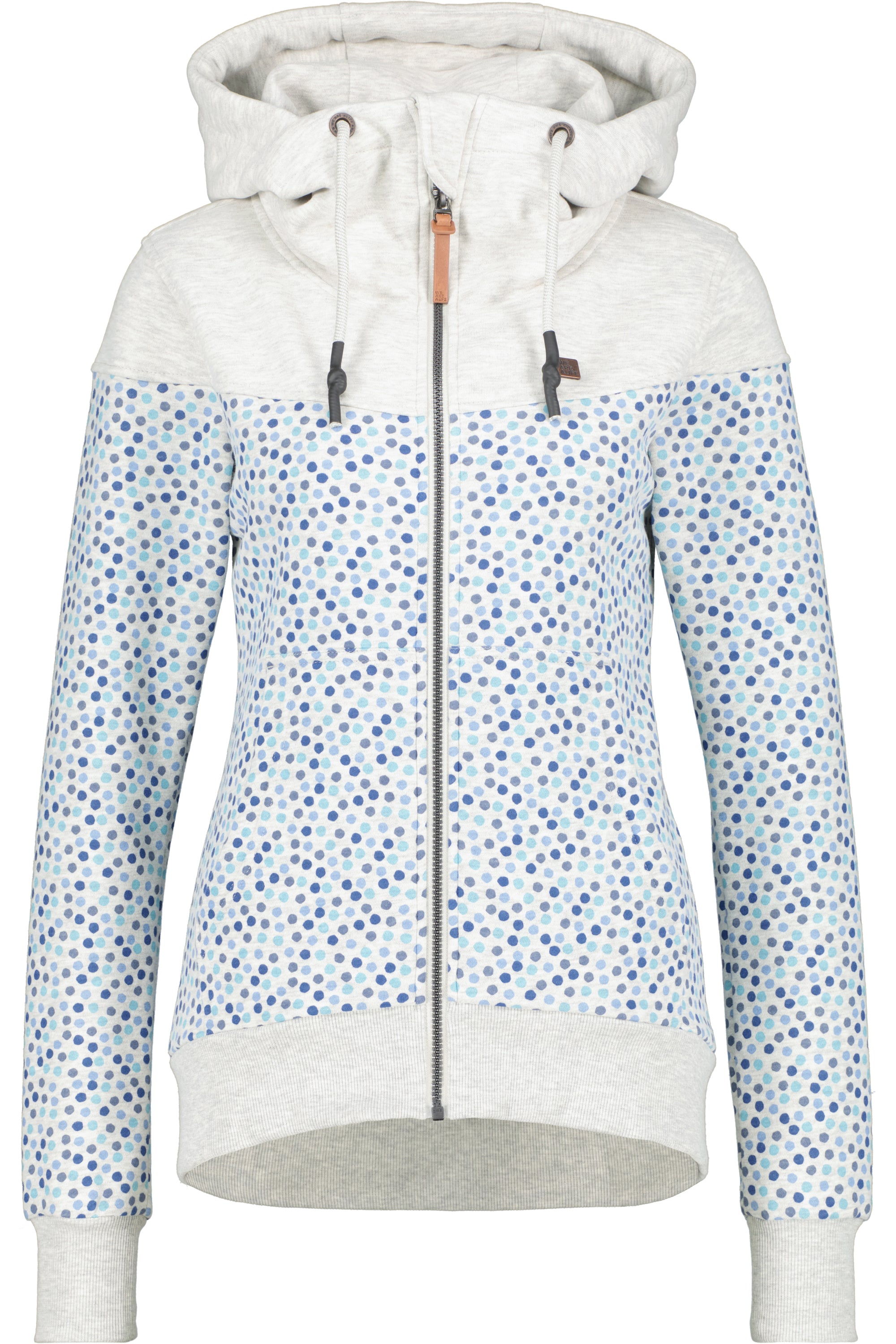 Alloverprint Kapuzensweatjacke PalinaAK Damen Grau