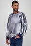 BorisAK Sweatshirt Herren mit Streifen-Design Dunkelblau
