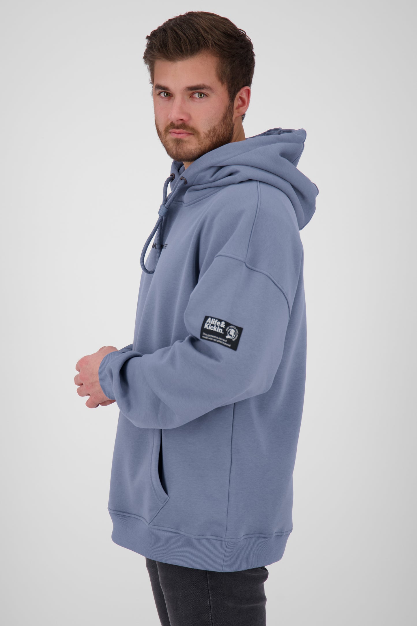 YannisAK Kapuzenpullover Herren - Stylisches Statement Dunkelblau