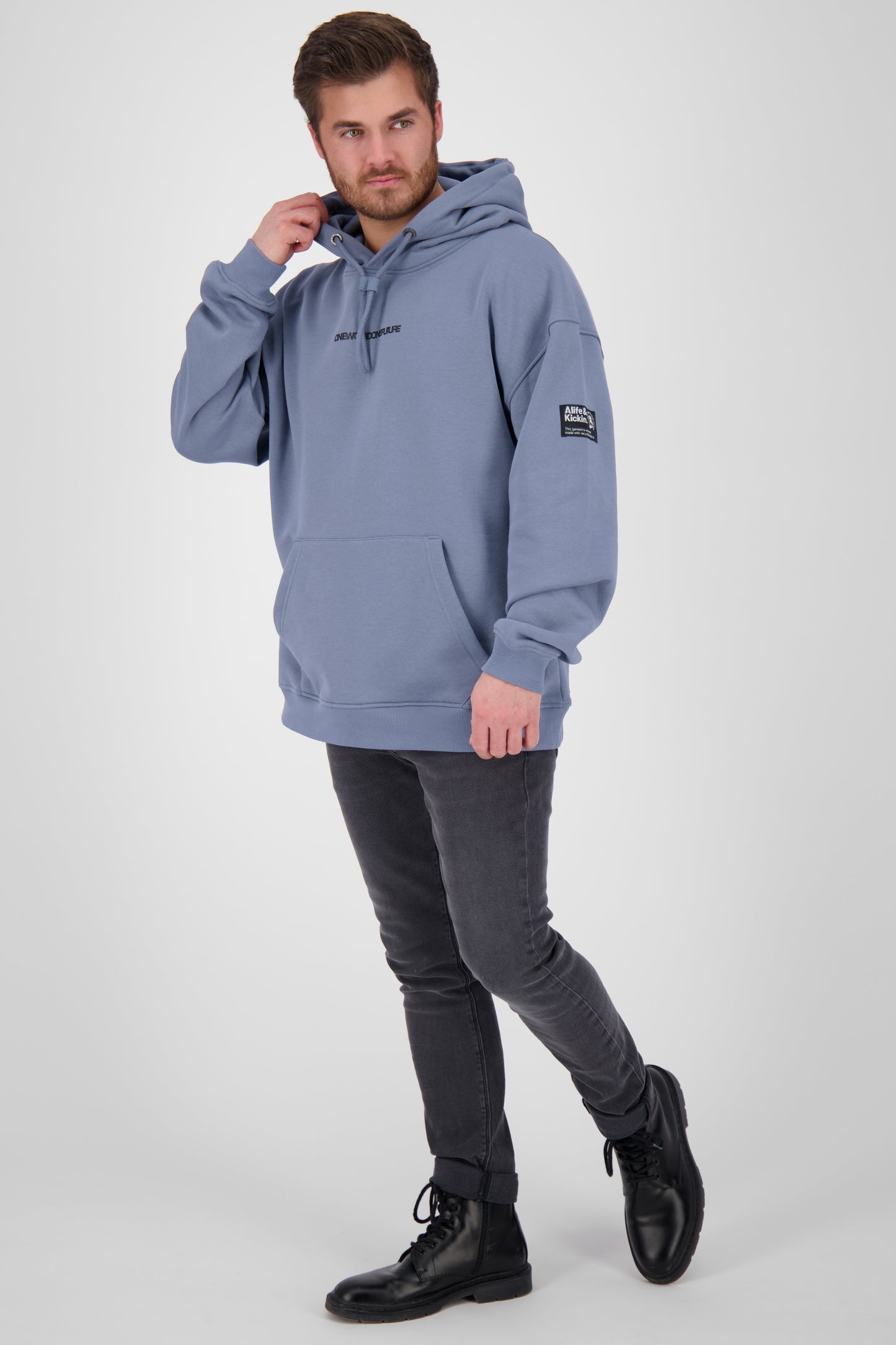 YannisAK Kapuzenpullover Herren - Stylisches Statement Dunkelblau