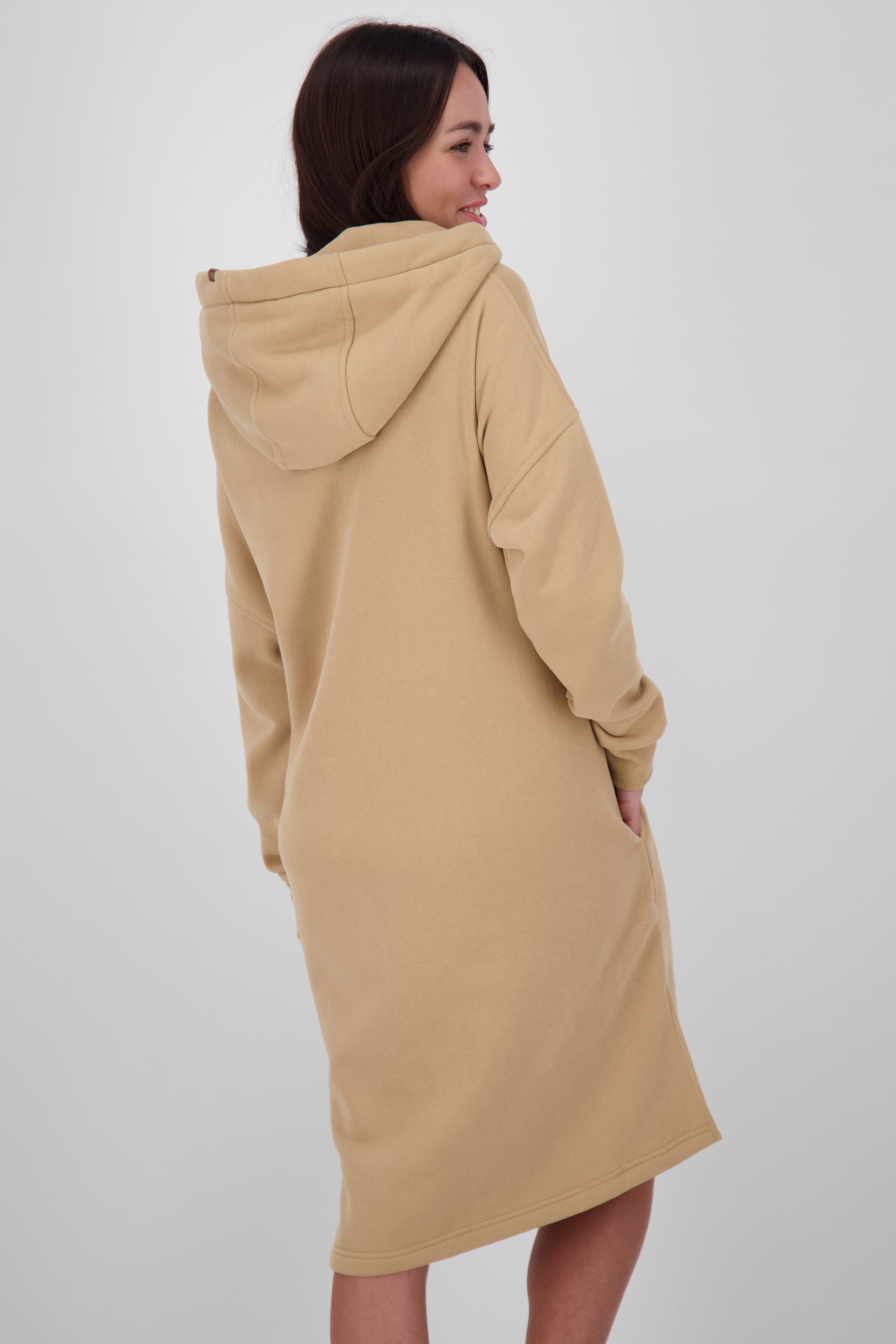 HelenaAK A Sweatkleid ein Vielseitiger Style für jede Gelegenheit Beige