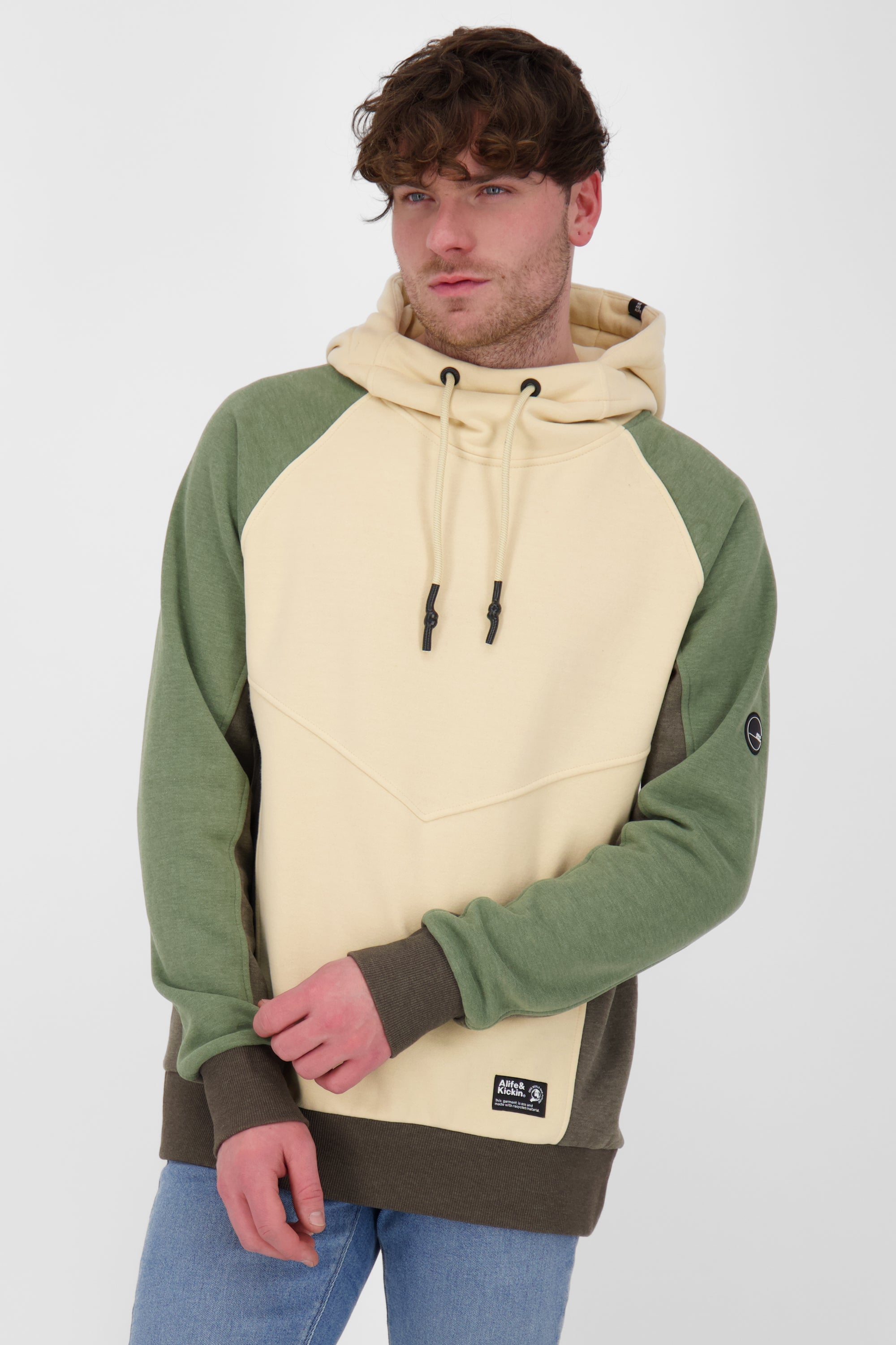 Kapuzensweatshirt MiroAK für Herren im angesagten Look Beige