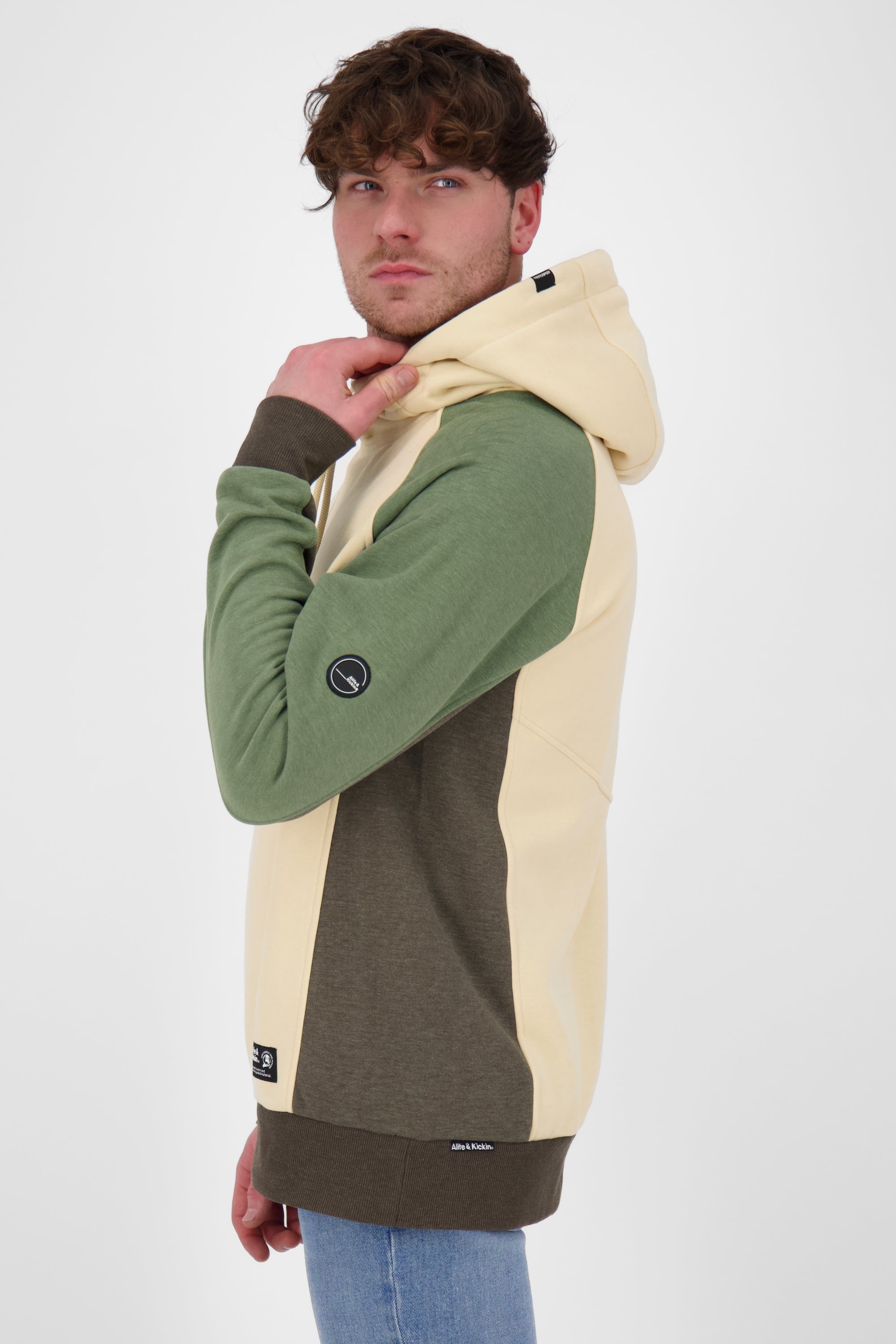 Kapuzensweatshirt MiroAK für Herren im angesagten Look Beige