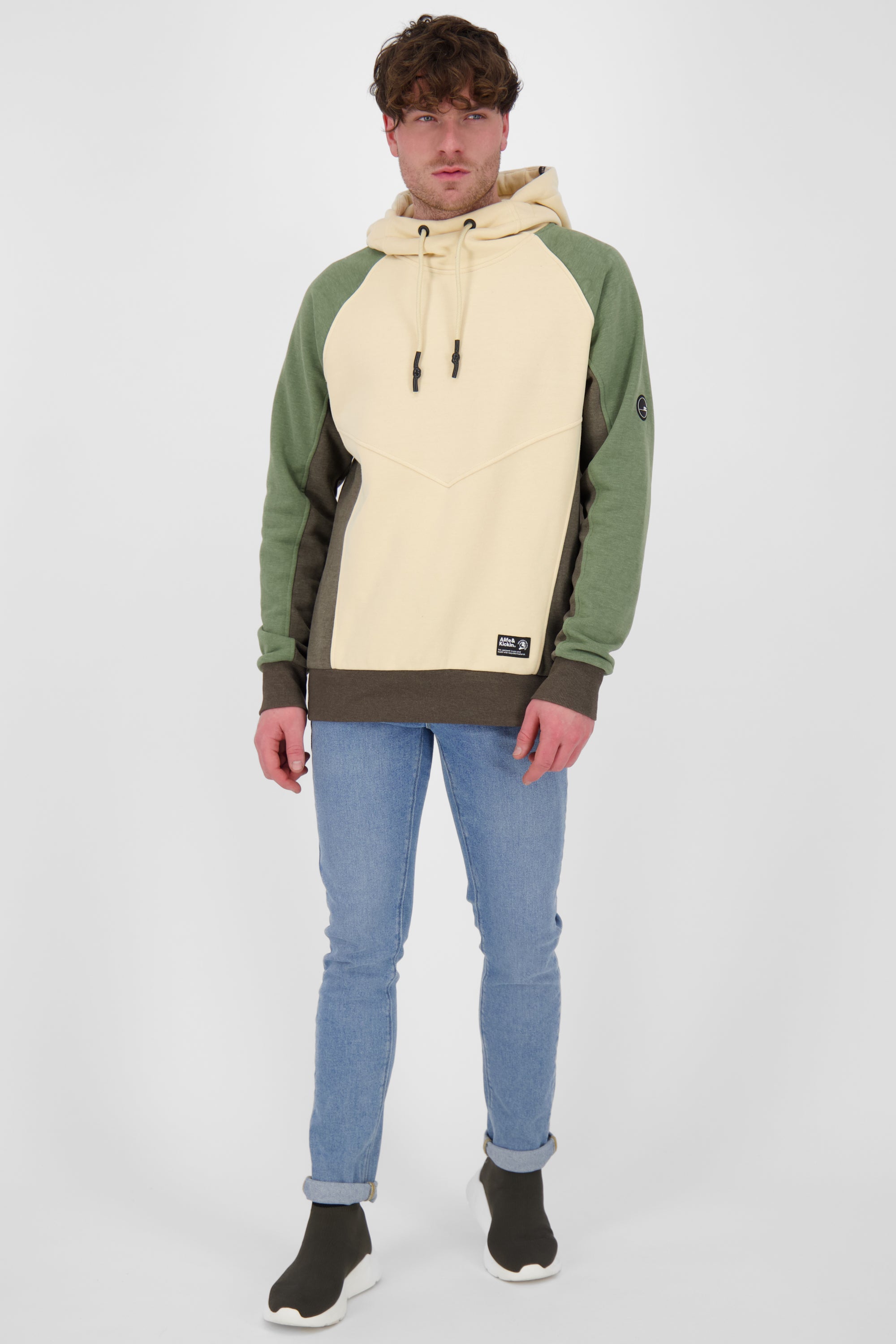 Kapuzensweatshirt MiroAK für Herren im angesagten Look Beige