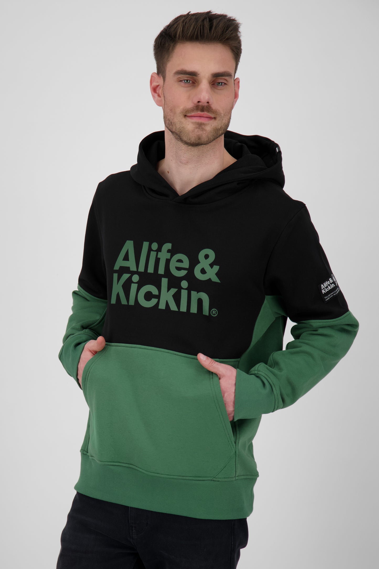 Kapuzensweatshirt OwenAK für Herren - Colorblocking Schwarz