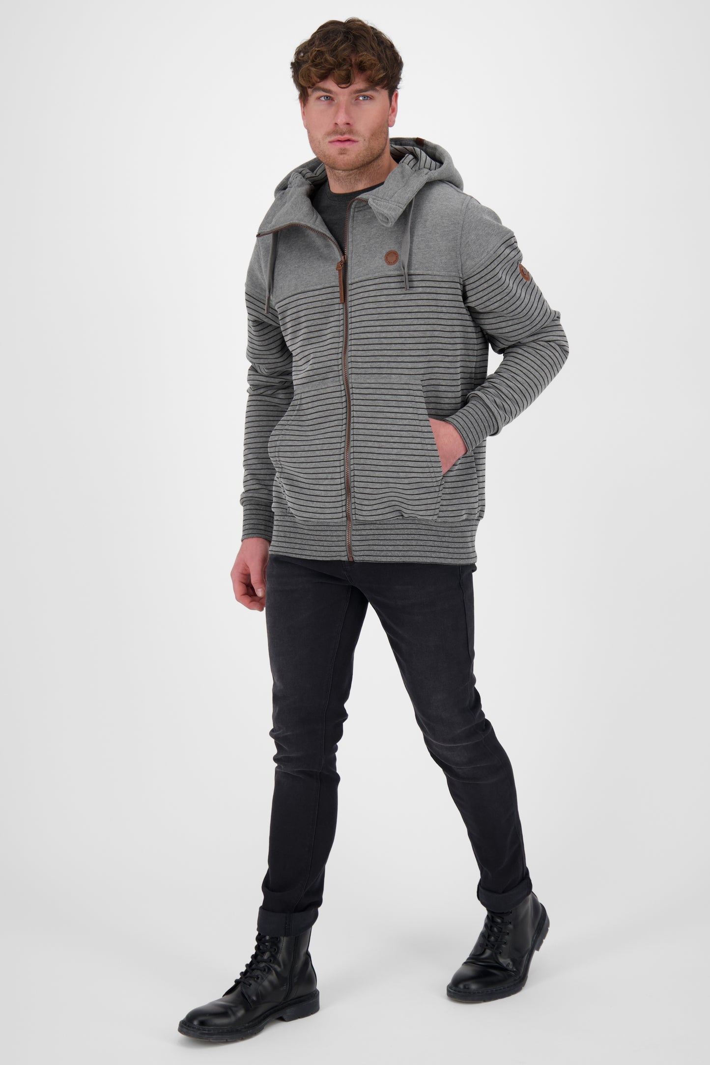HurricaneAK B Sweatjacke Herren  Grau