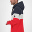 Trendiges Sweatjacket KingsleyAK A mit Colourblocking Dunkelblau