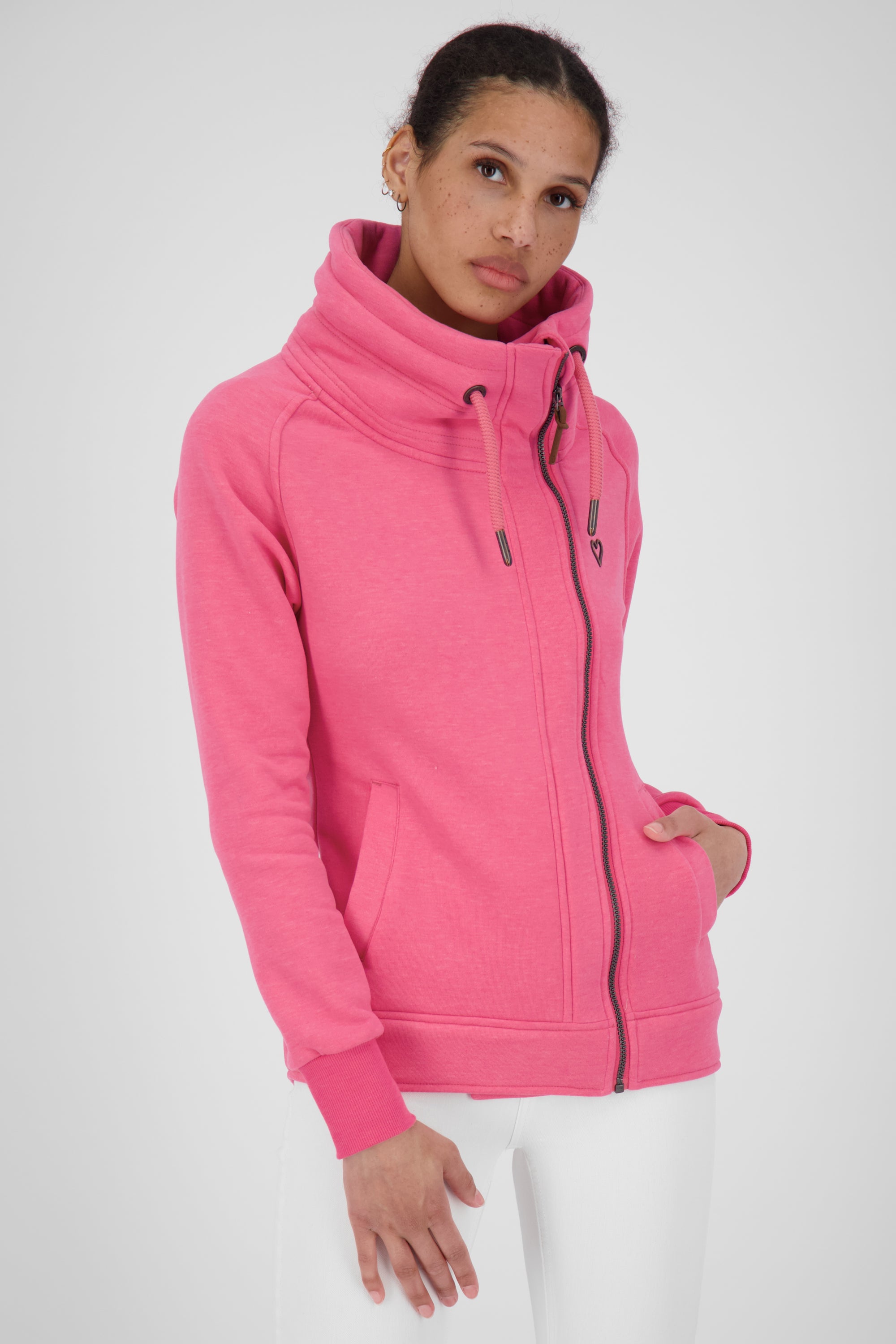 Kuschelig weiche Sweatjacke MerylAK für Damen Pink