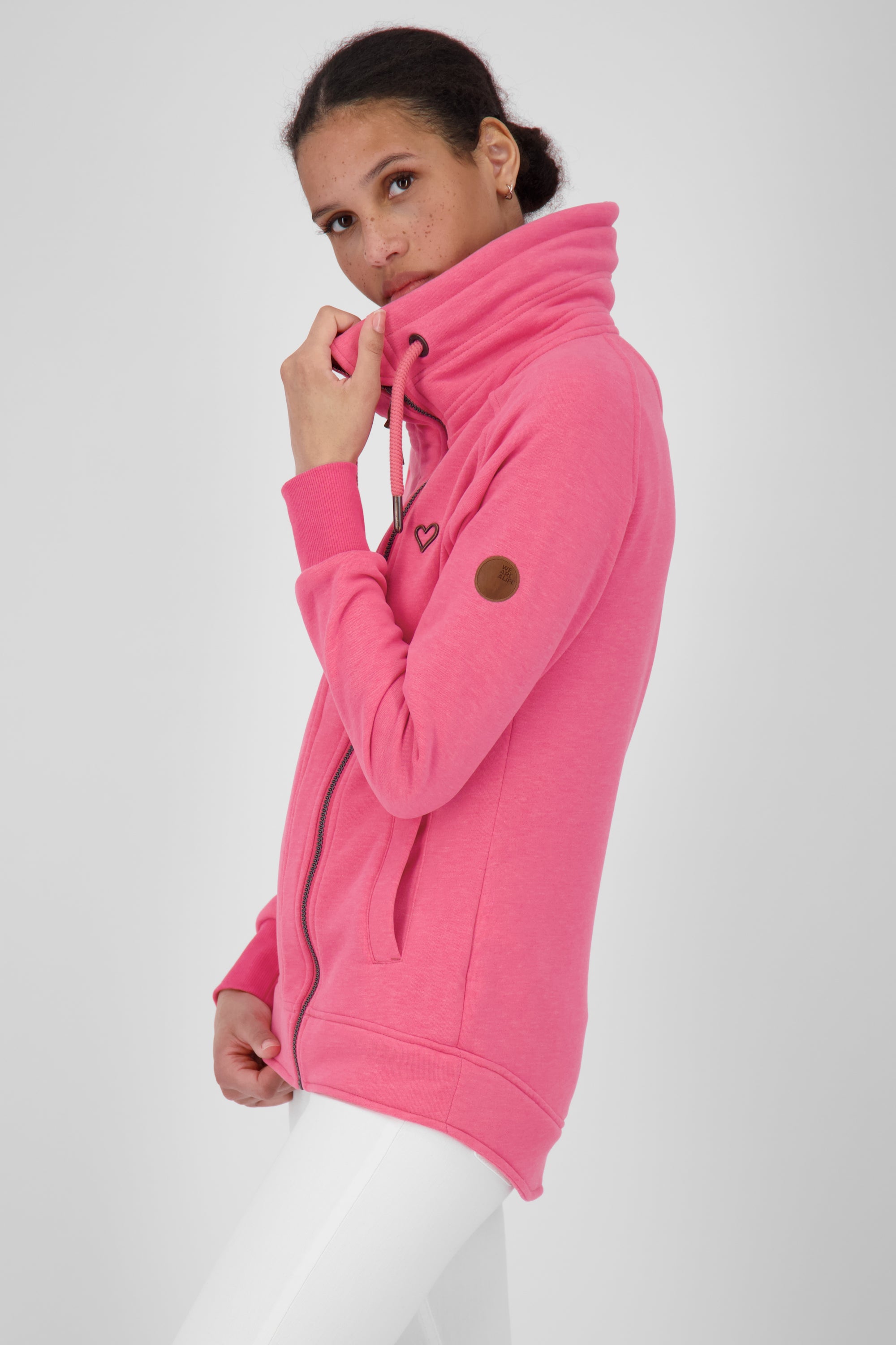 Kuschelig weiche Sweatjacke MerylAK für Damen Pink