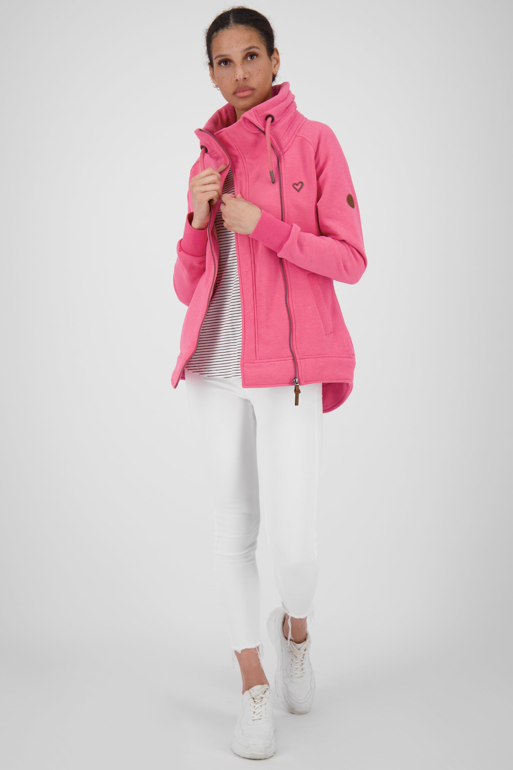 Kuschelig weiche Sweatjacke MerylAK für Damen Pink