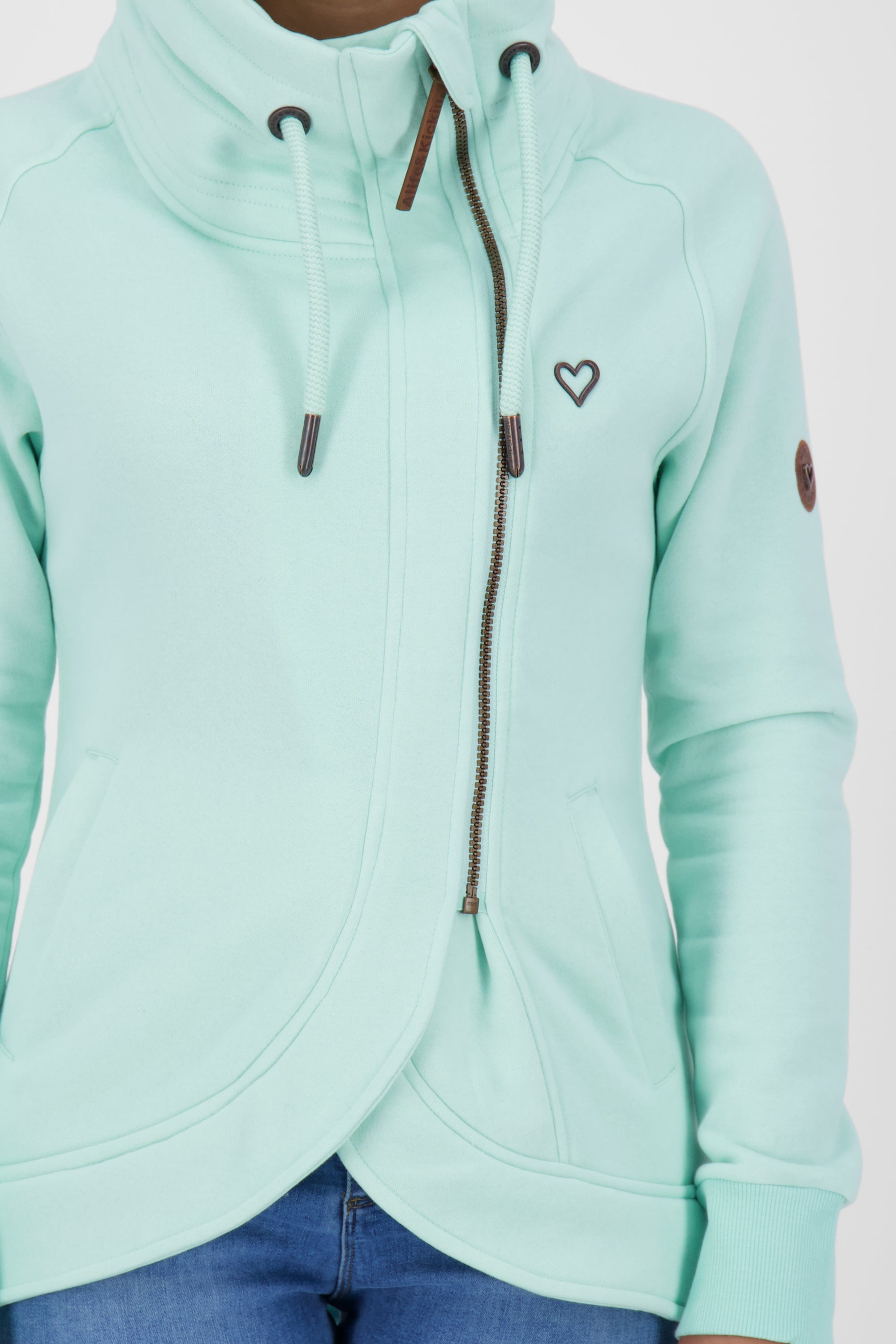 Must-Have für Gemütlichkeit: Damen-Sweatjacke MerylAK Hellgrün