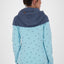 Gemusterte Kapuzensweatjacke PalinaAK B für Damen Hellblau