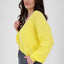 Trendige Damen Strickjacke KrissyAK - Angesagte Farben Gelb