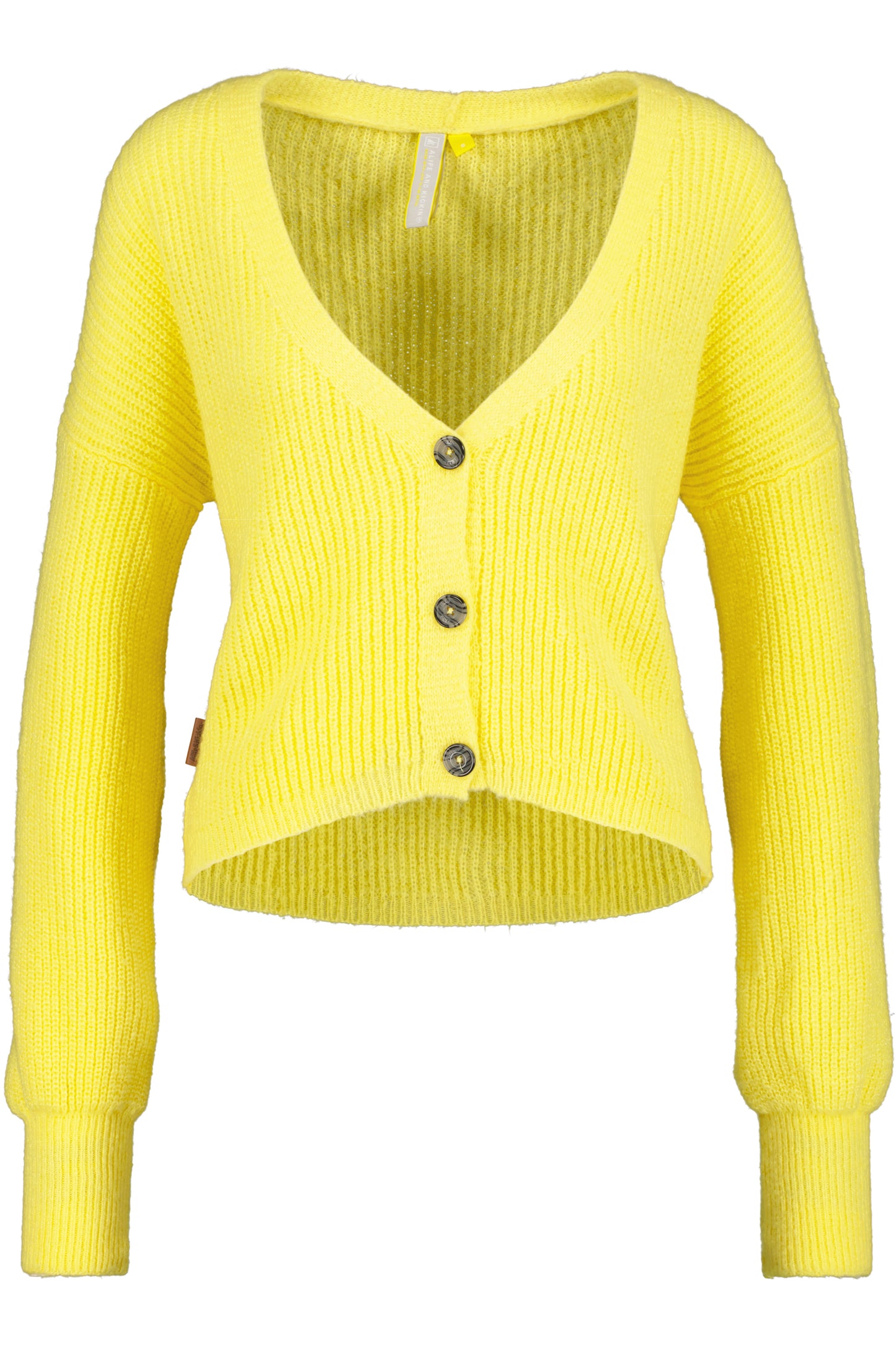 Trendige Damen Strickjacke KrissyAK - Angesagte Farben Gelb