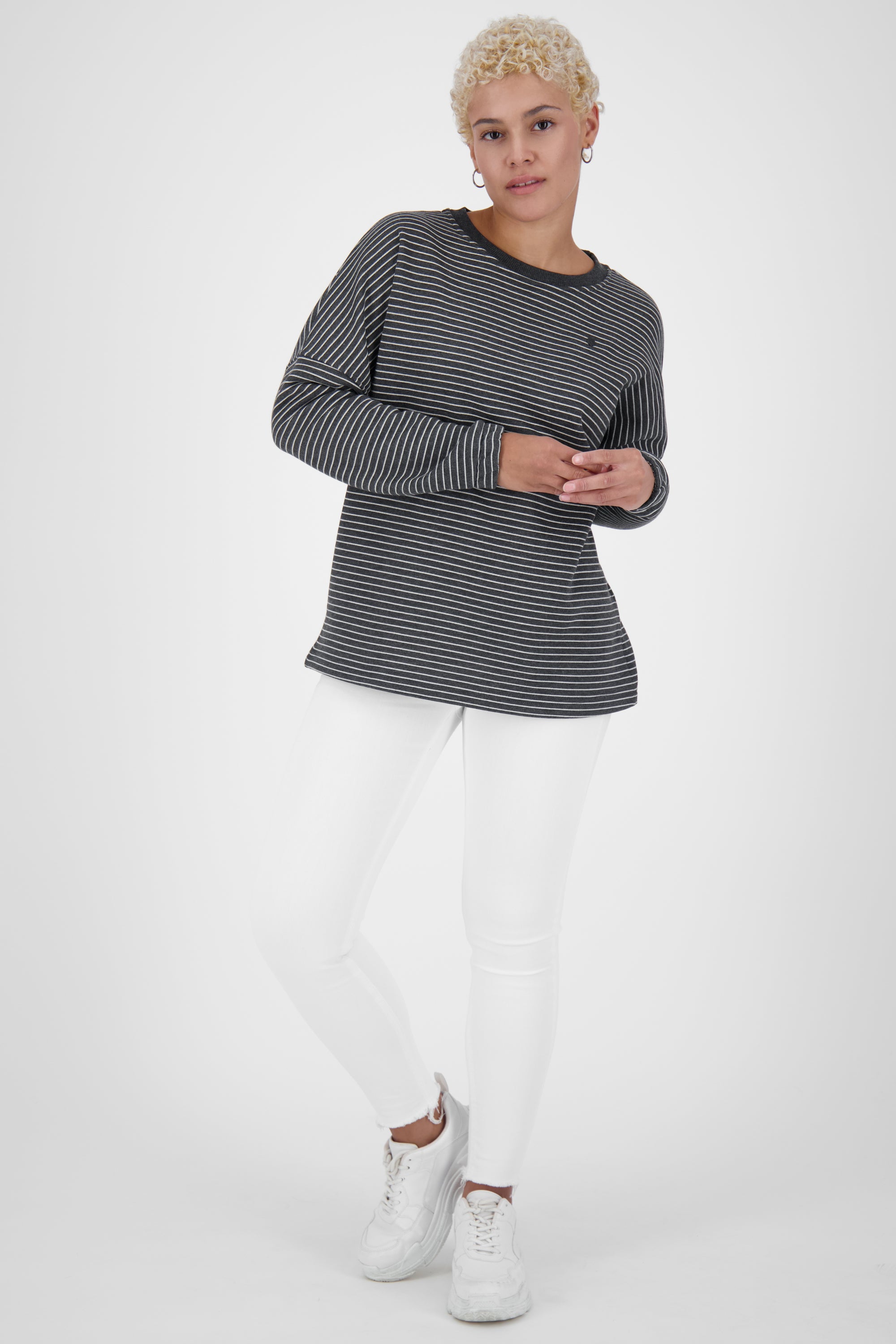 Komfortabler Sweatpullover DeniseAK für Damen Schwarz