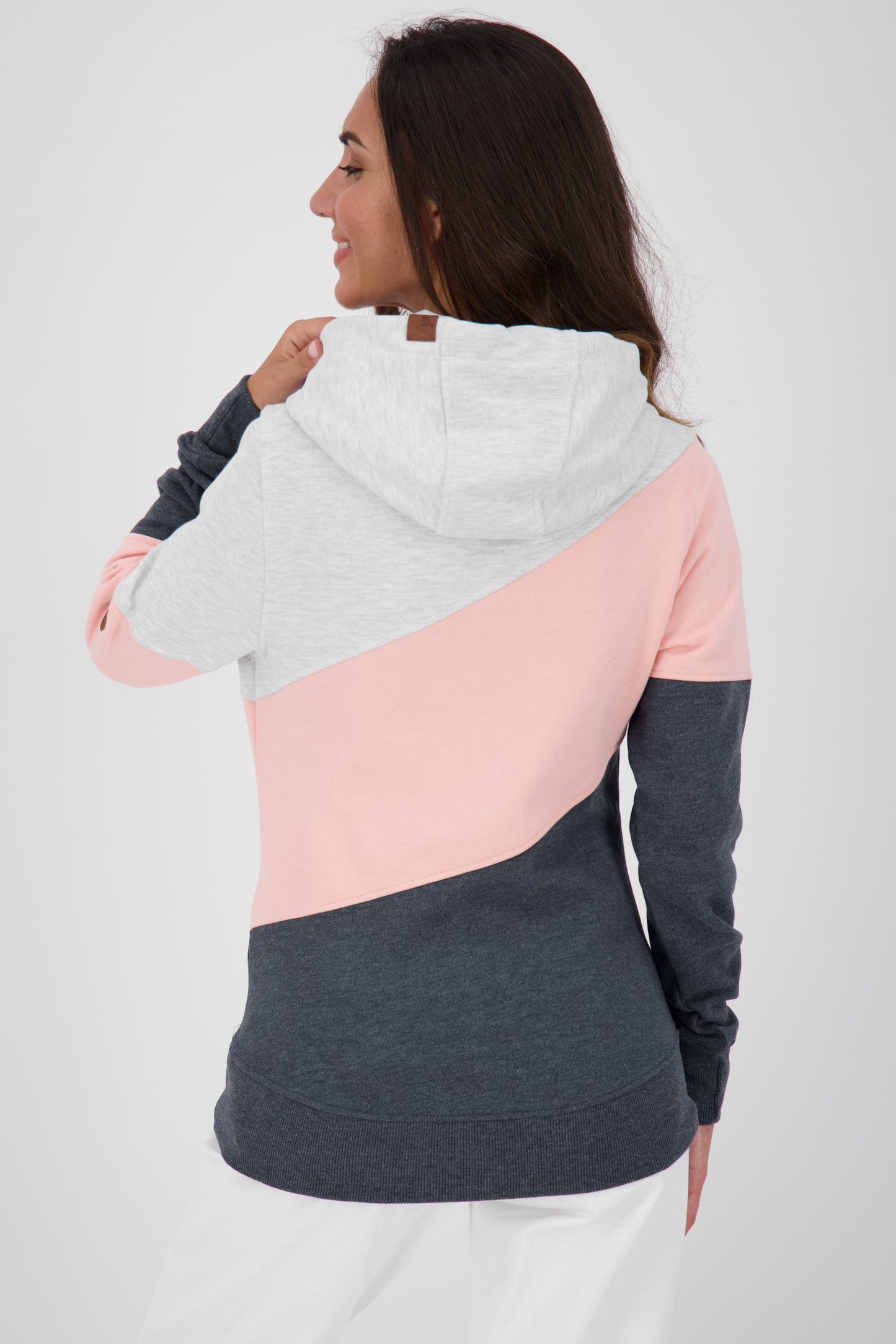 Lässiges Kapuzensweatshirt StacyAK A für Damen Grau