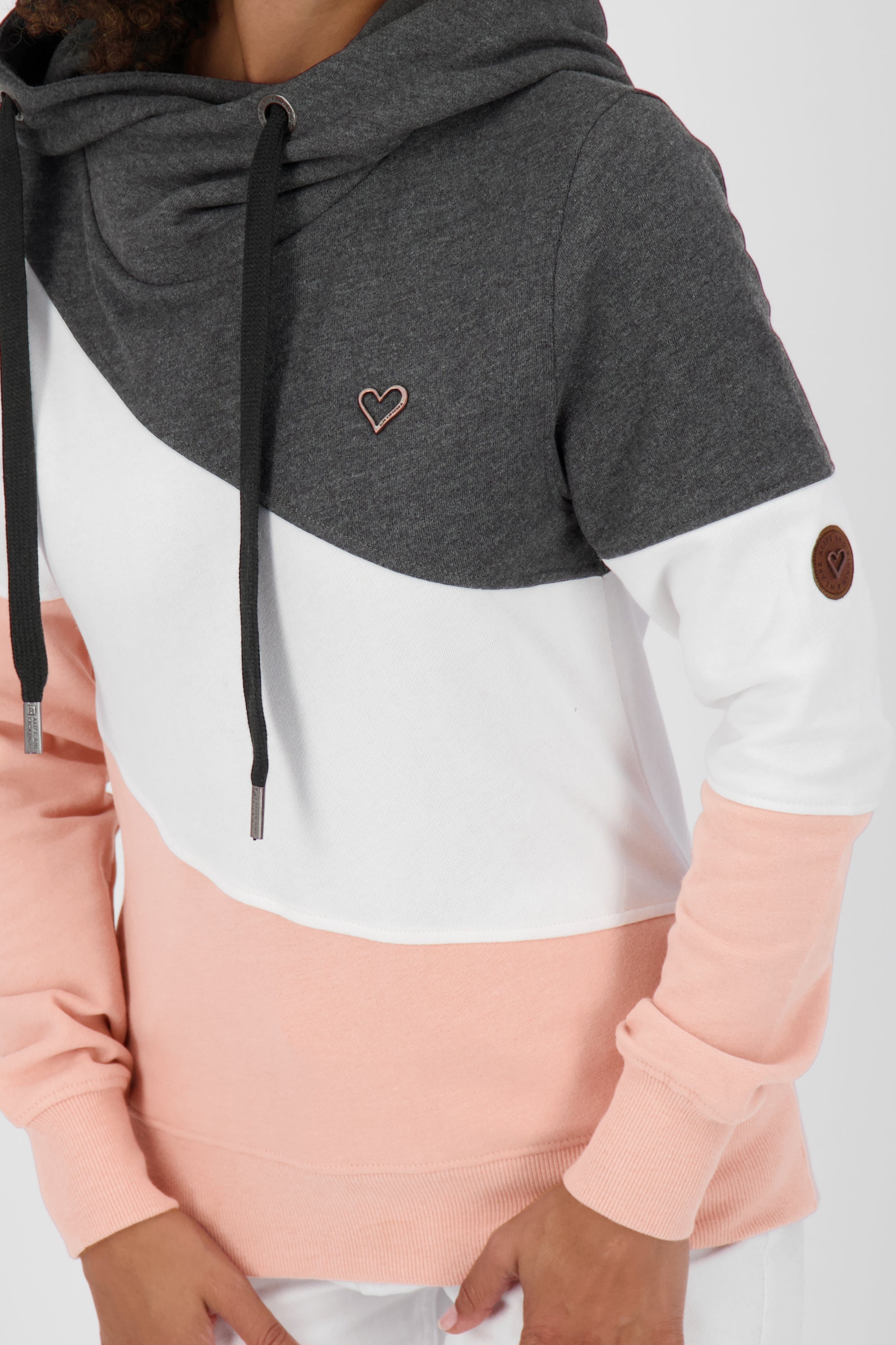 Lässiges Kapuzensweatshirt StacyAK A für Damen Schwarz