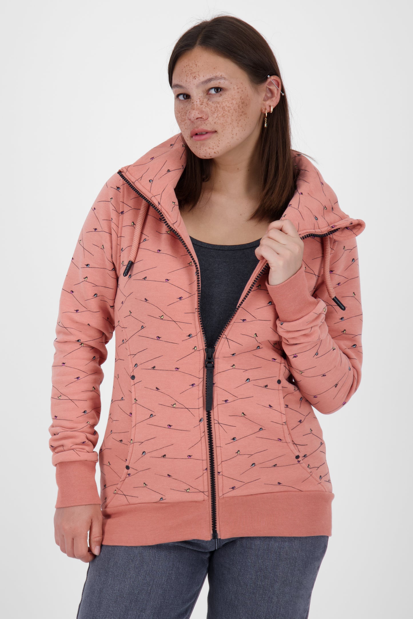 VioletAK A Sweatjacke:Für modebewusste Frauen Rosa