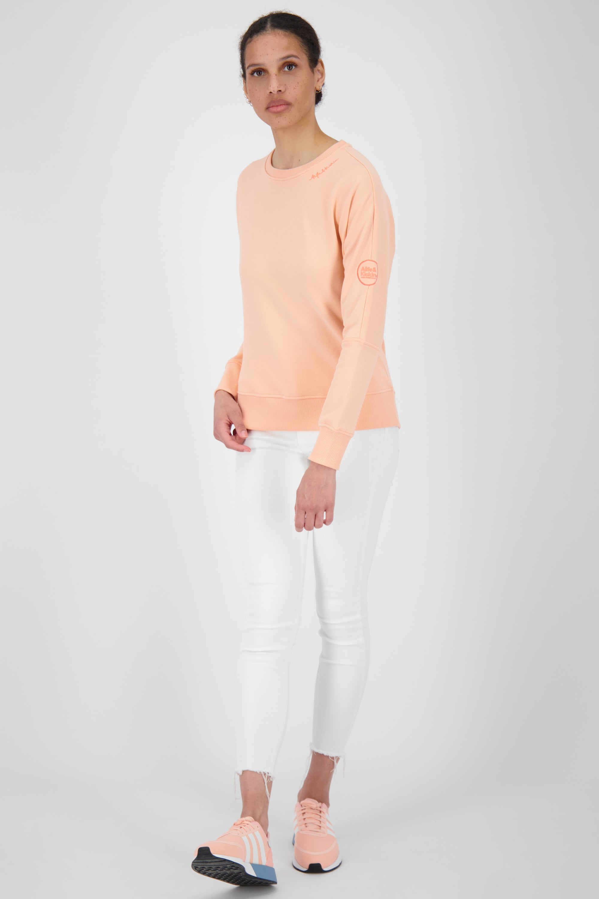 DalaAK A Damen Sweater-Lässig, farbenfroh, perfekt für den Alltag Orange