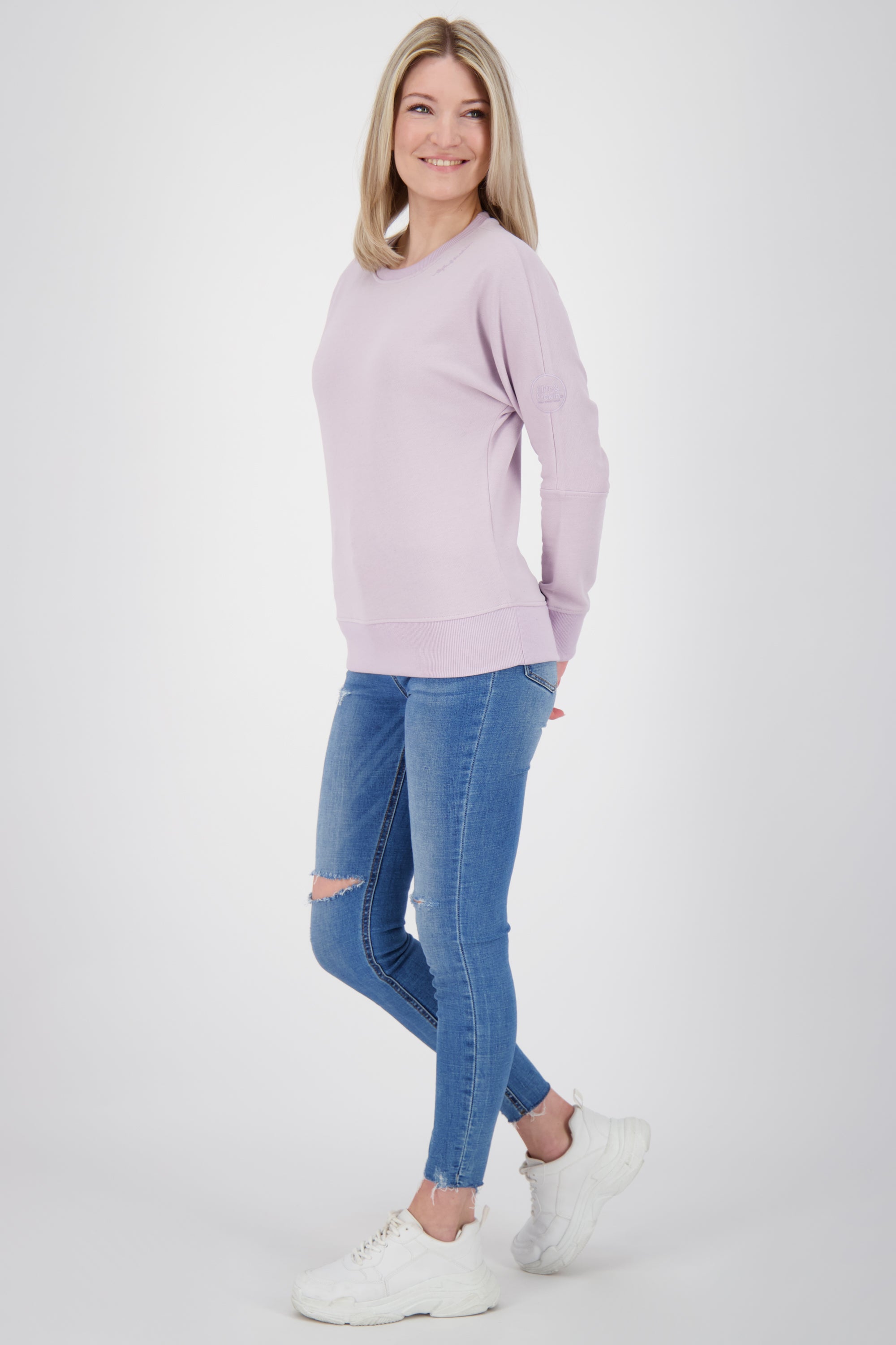 DalaAK A Damen Sweater-Lässig, farbenfroh, perfekt für den Alltag Violett