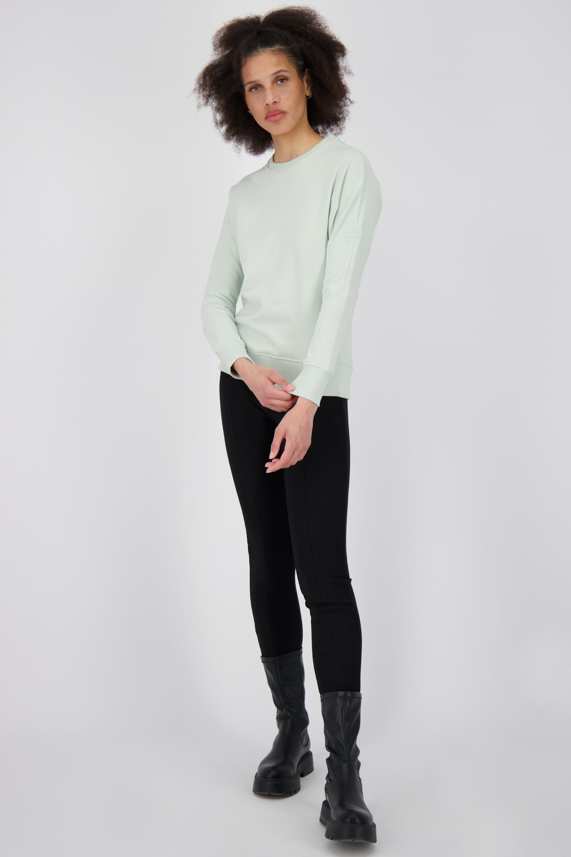 DalaAK A Damen Sweater-Lässig, farbenfroh, perfekt für den Alltag Hellgrün