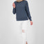 DalaAK A Damen Sweater-Lässig, farbenfroh, perfekt für den Alltag Dunkelblau