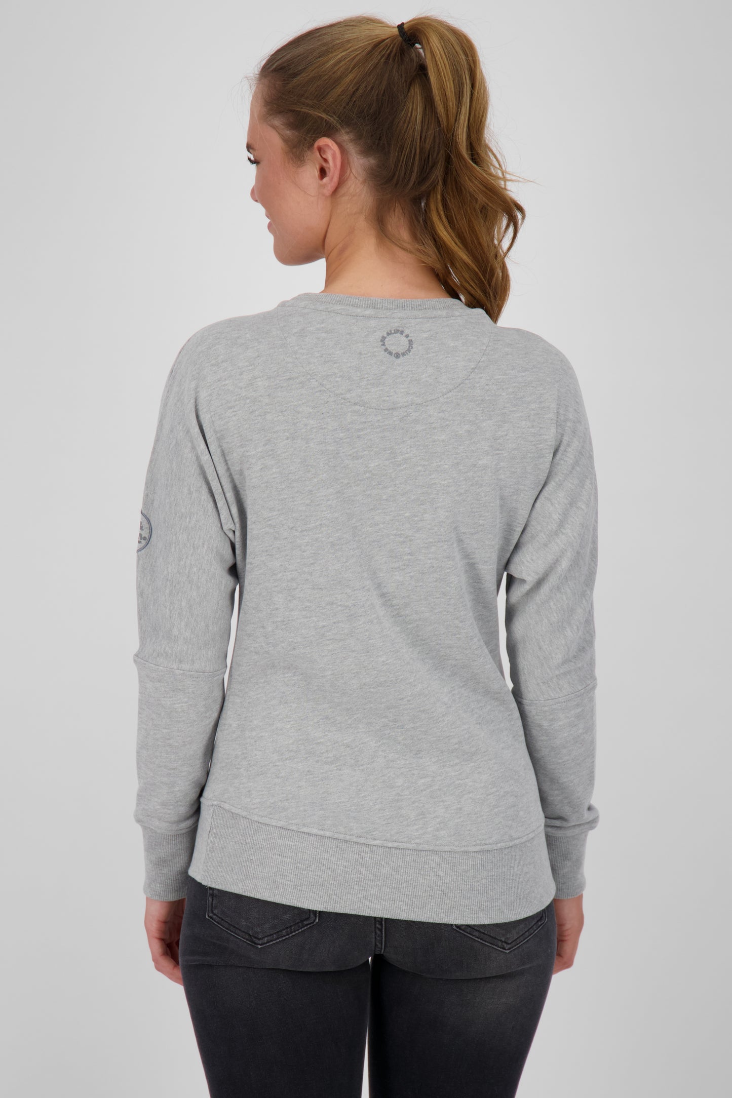 DalaAK A Damen Sweater-Lässig, farbenfroh, perfekt für den Alltag Grau