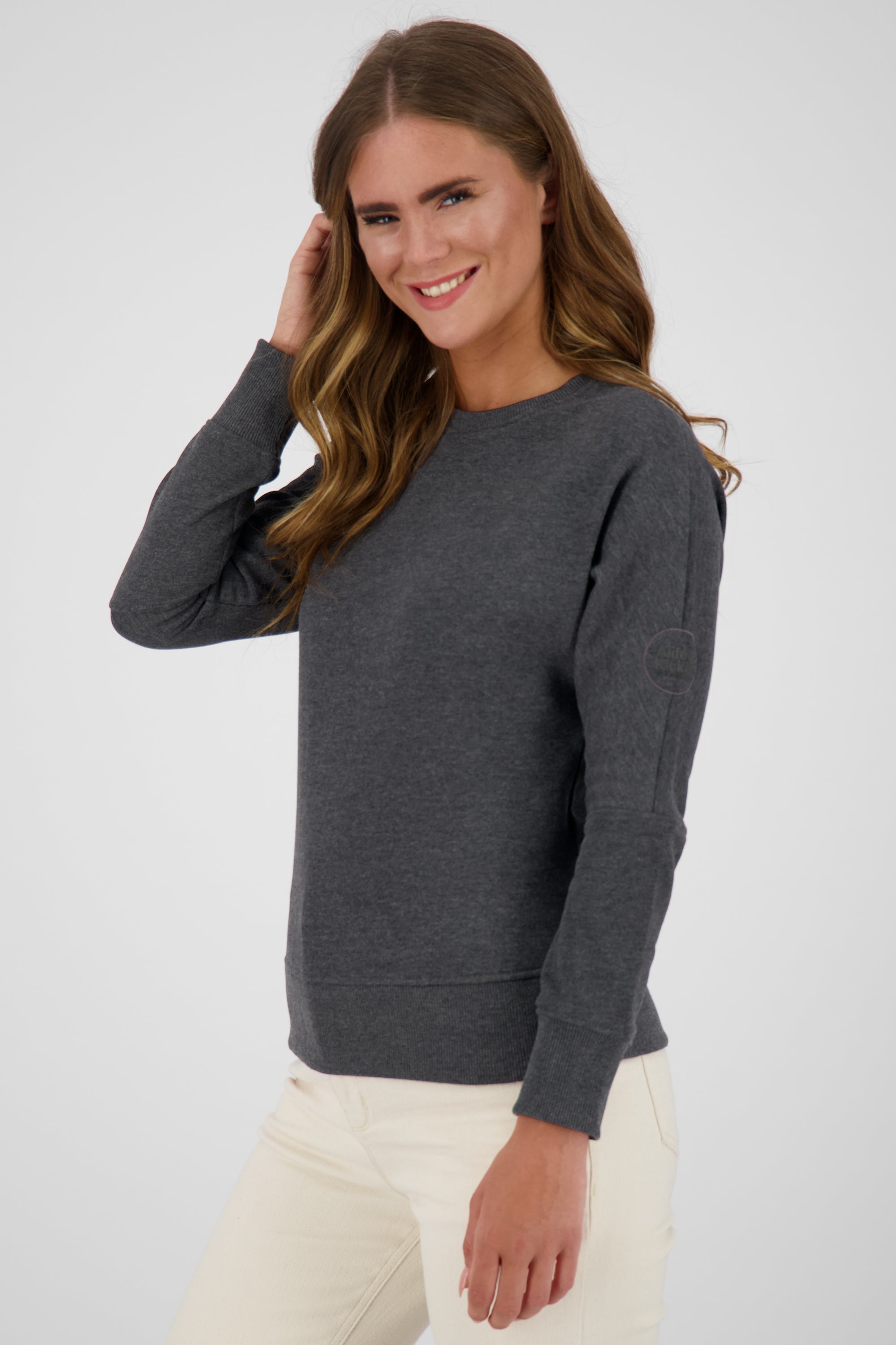 DalaAK A Damen Sweater-Lässig, farbenfroh, perfekt für den Alltag Schwarz