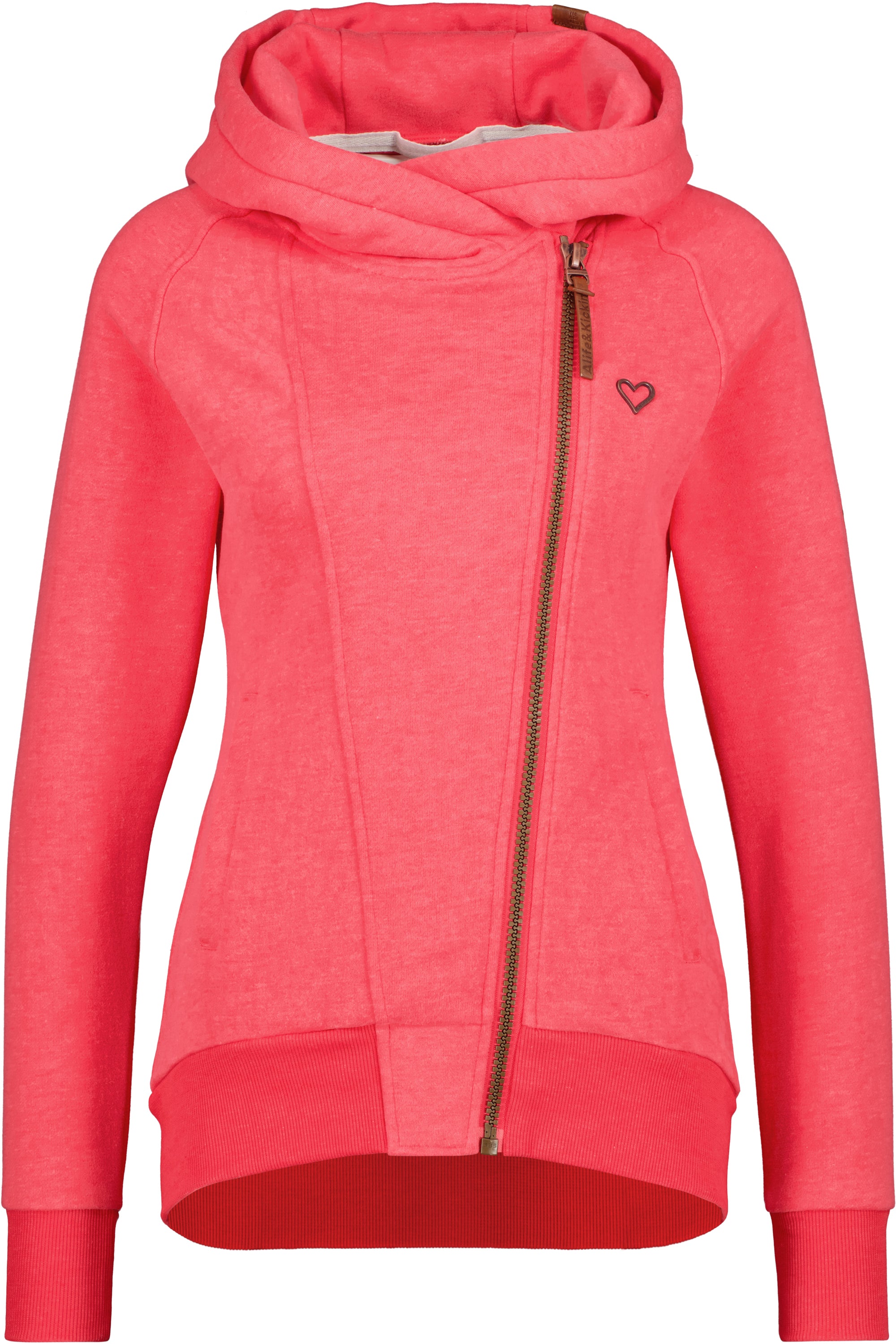 SnakecharmerAK A - Bequeme Damen Sweatjacke für lässige Styles Rot