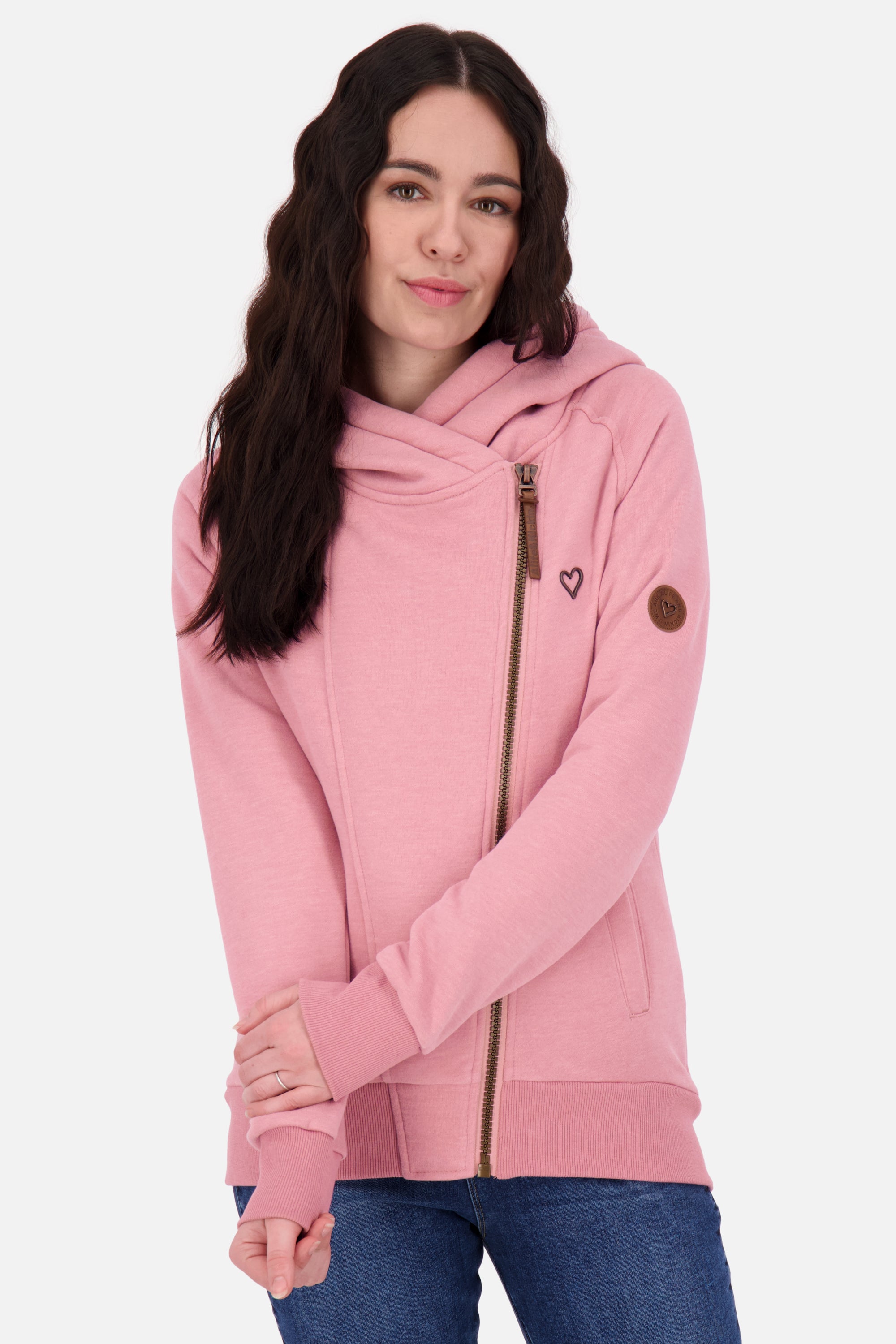 SnakecharmerAK A - Bequeme Damen Sweatjacke für lässige Styles Rosa