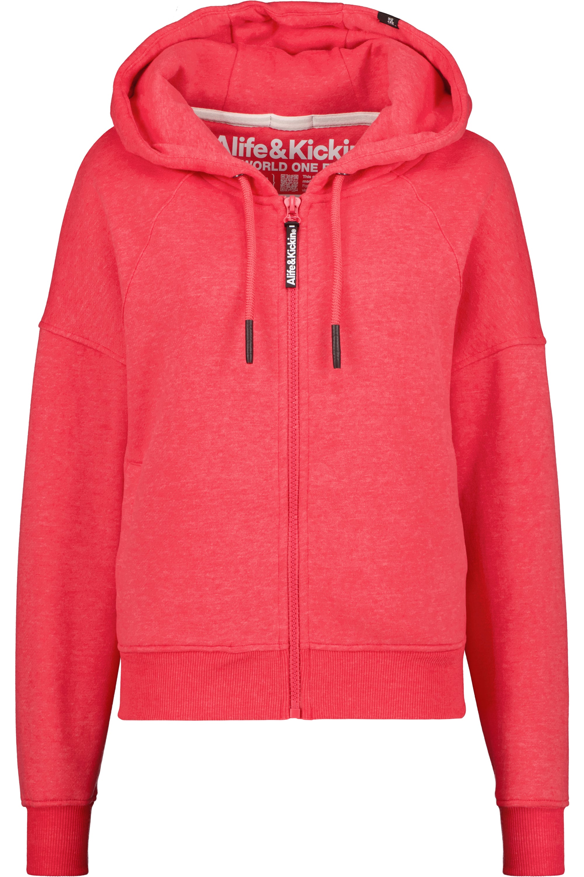 JesseAK A - Lässige Damensweatjacke von Alife and Kickin Rot