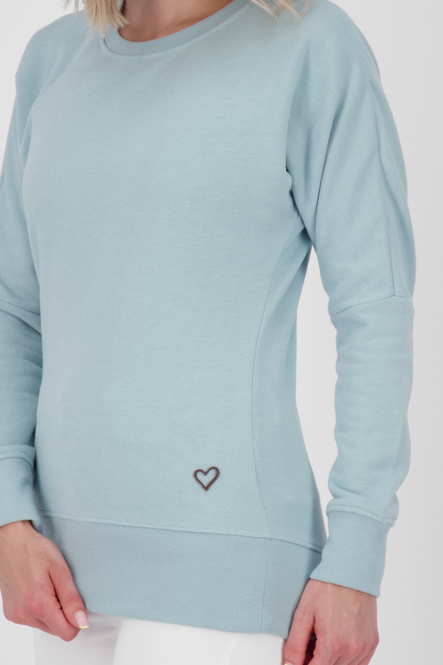 DarinAK A Sweater für Damen - Trendiger und farbenfroher Sweatpullover Hellblau