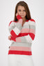 KaleaAK Z Pullover für Damen - Weicher Strickpullover mit lässigem Look Rot
