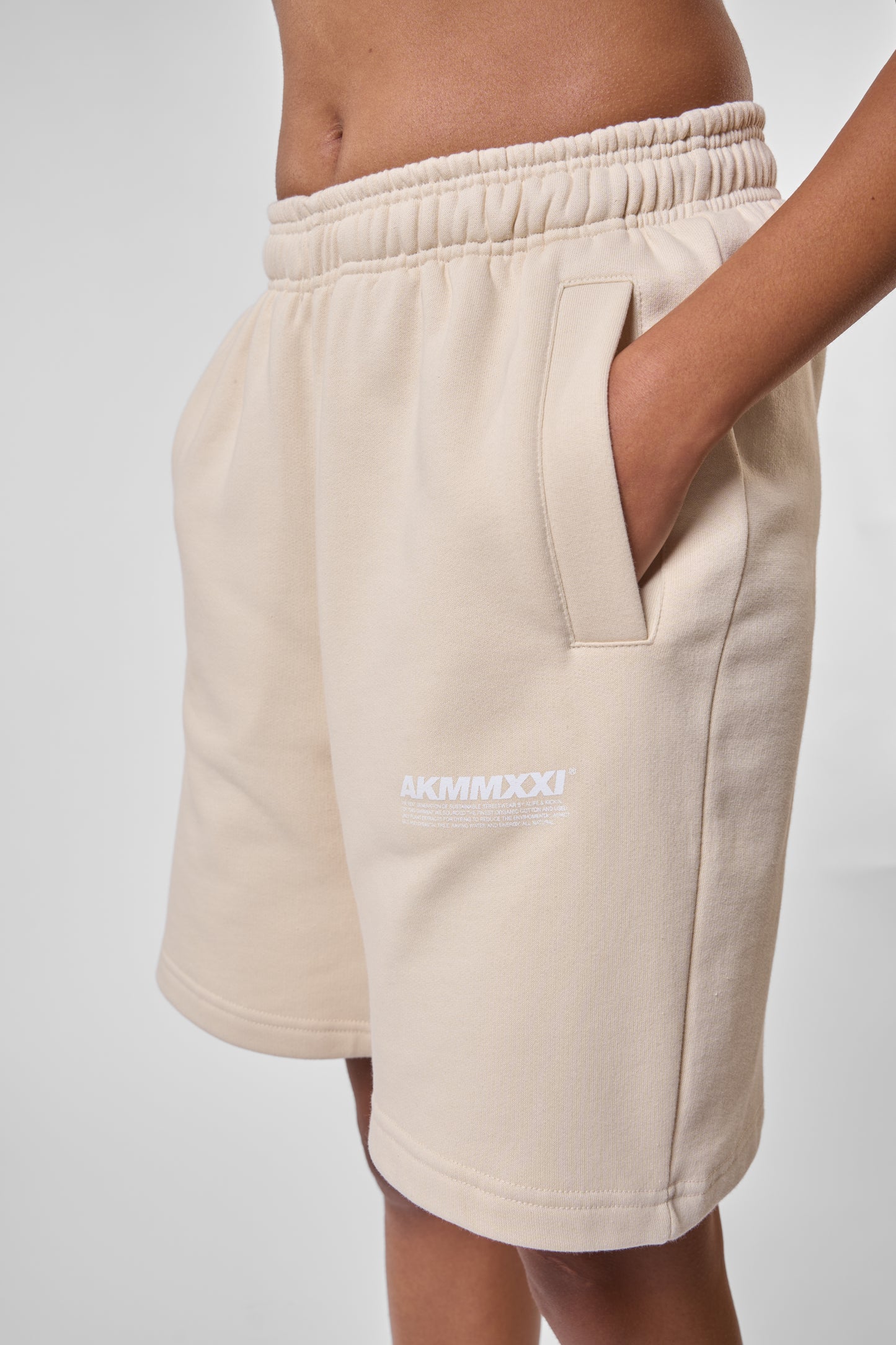 Unisex Sweatshorts MarsAK A - Lässiger Look für Damen & Herren Beige