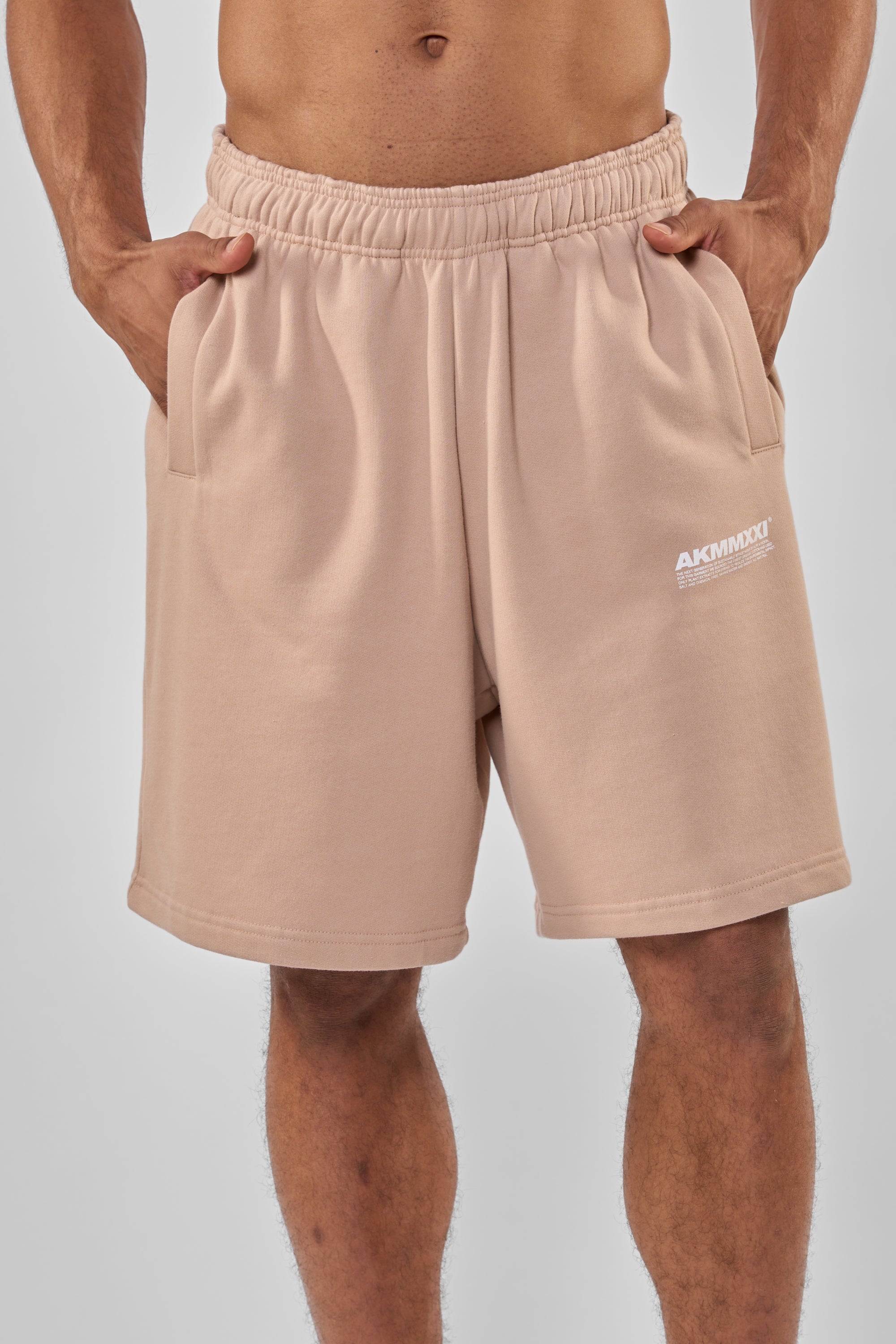 Unisex Sweatshorts MarsAK A - Lässiger Look für Damen & Herren Beige