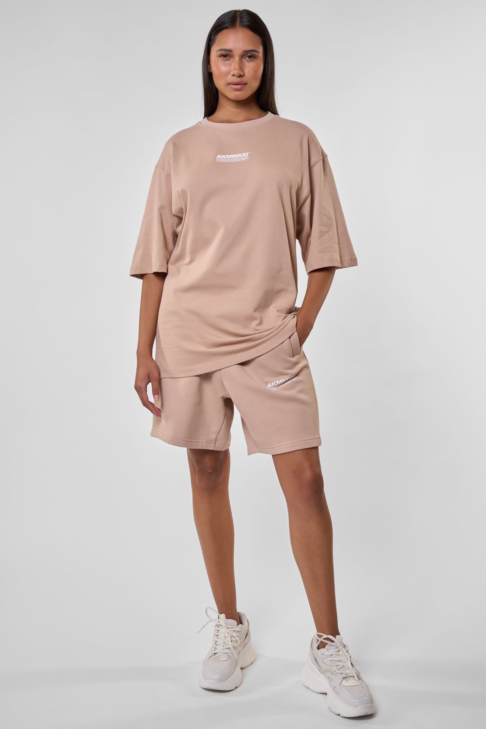 Unisex Sweatshorts MarsAK A - Lässiger Look für Damen & Herren Beige