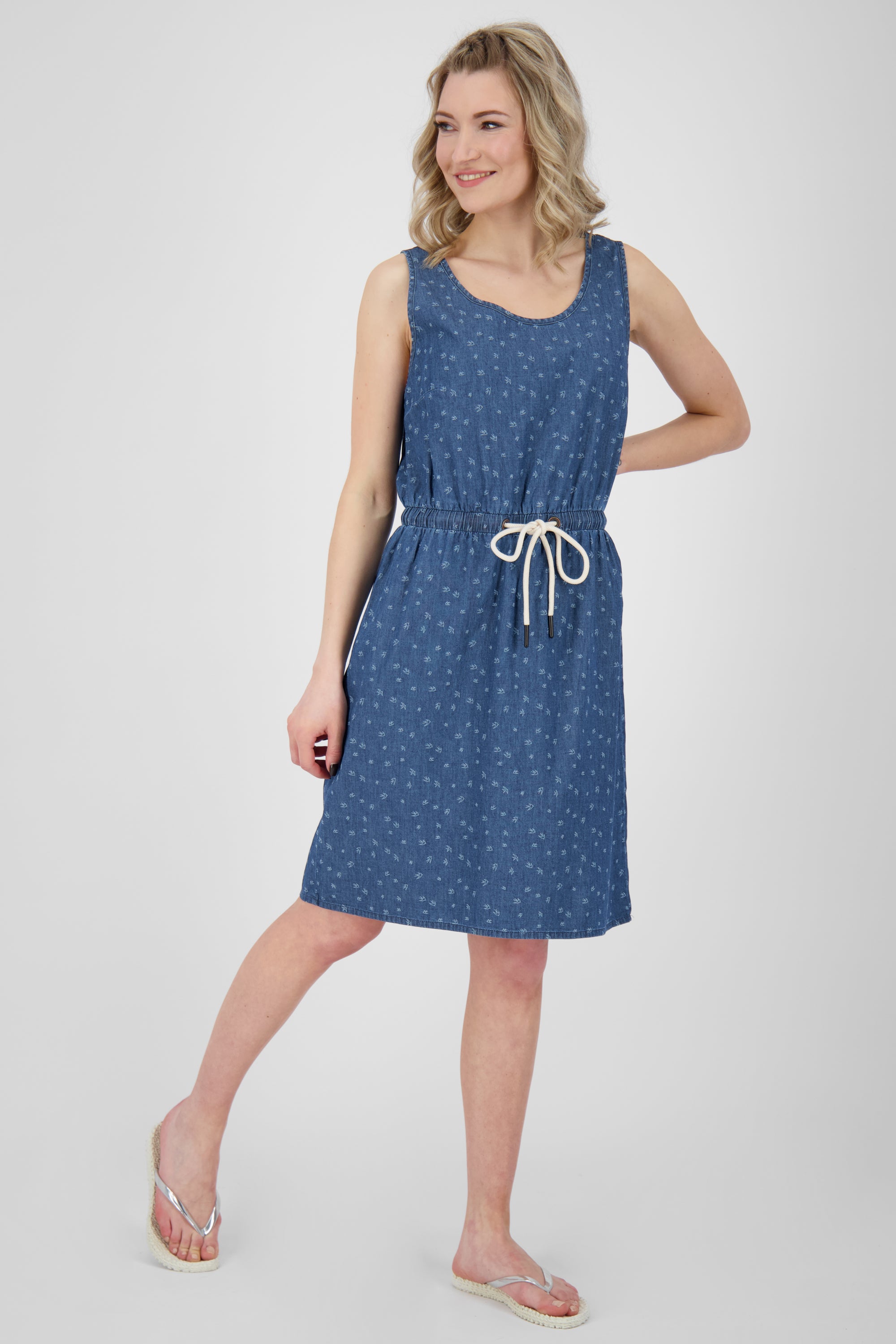 Sommerkleid DojaAK DNM B - Trendy Denim-Look für Damen Dunkelblau