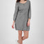 DoroAK DNM B - Feminines Denim-Kleid mit Taillebetonung Grau