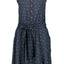 Feminines Damenkleid ScarlettAK B mit Bindegürtel Dunkelblau