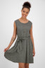 Feminines Damenkleid ScarlettAK B mit Bindegürtel Grün